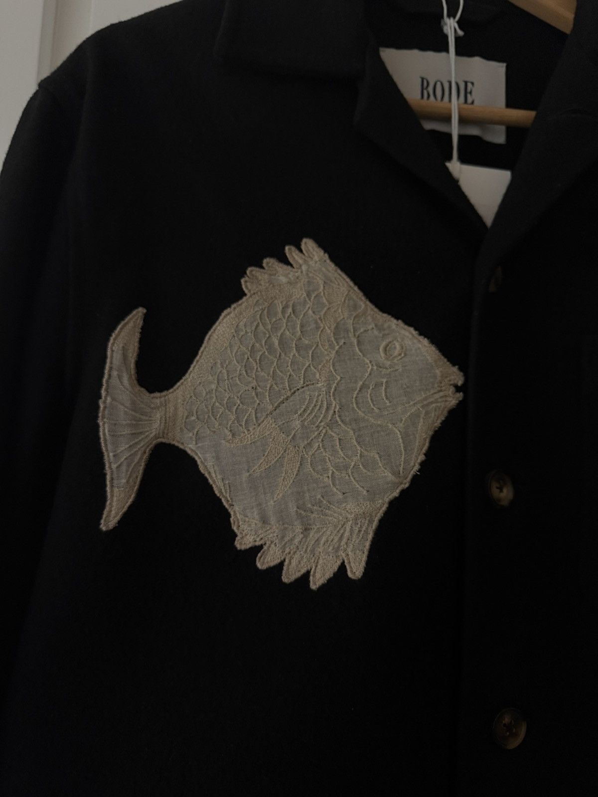 Bode Bode Loui Shirt Jacket with Fish Size US M / EU 48-50 / 2 - 2 Thumbnail