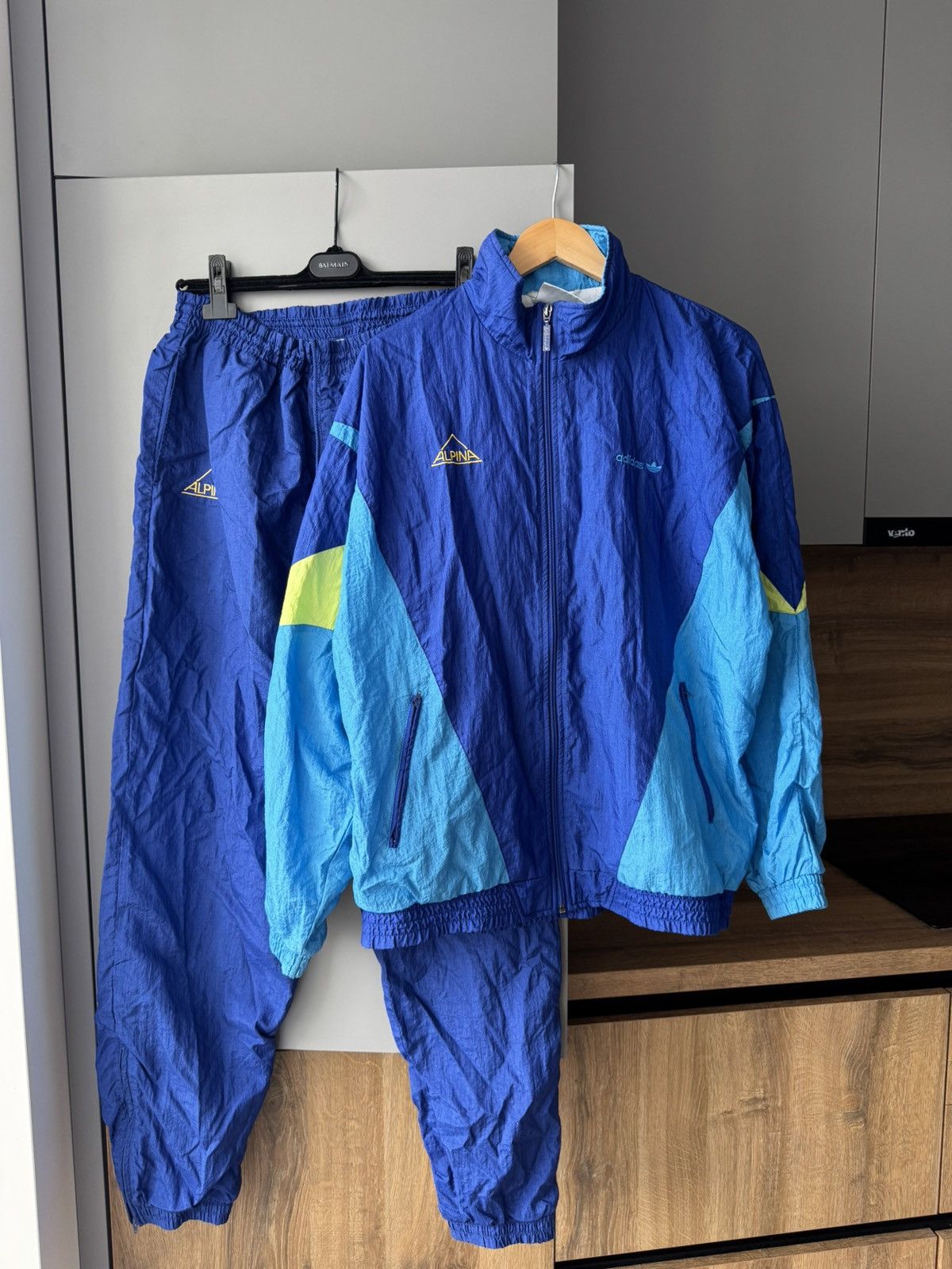 Adidas Adidas Vintage Track Suit Pants and Jacket 90s Size US L / EU 52-54 / 3 - 1 Thumbnail