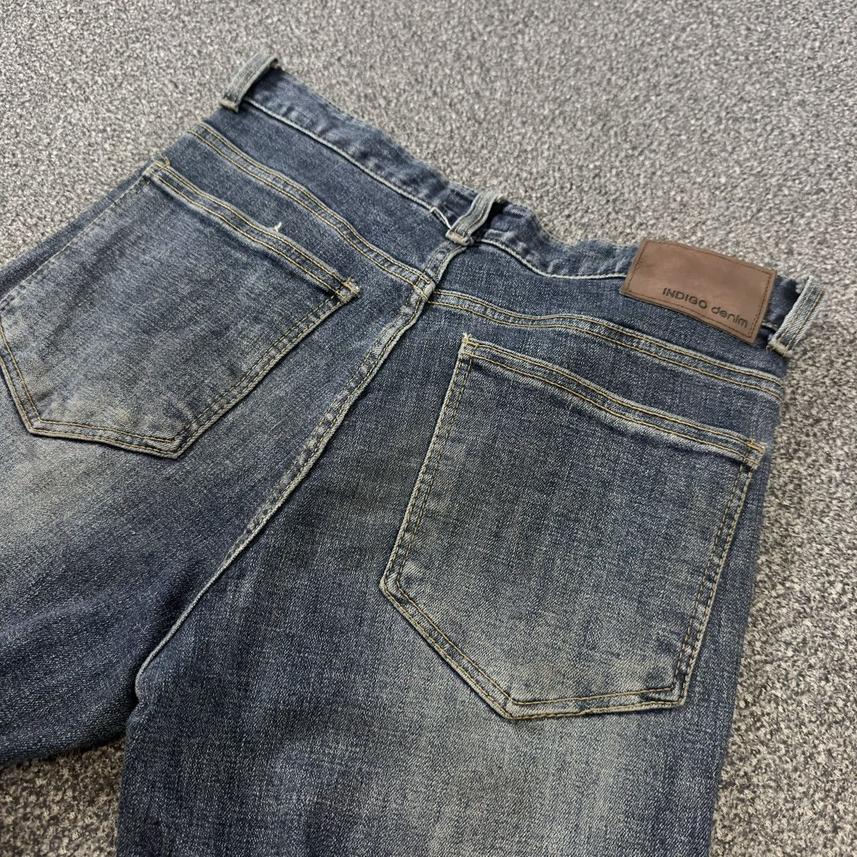 Indigo 🇯🇵 Japanese Indigo Denim Rugged Jeans Size US 30 / EU 46 - 7 Thumbnail