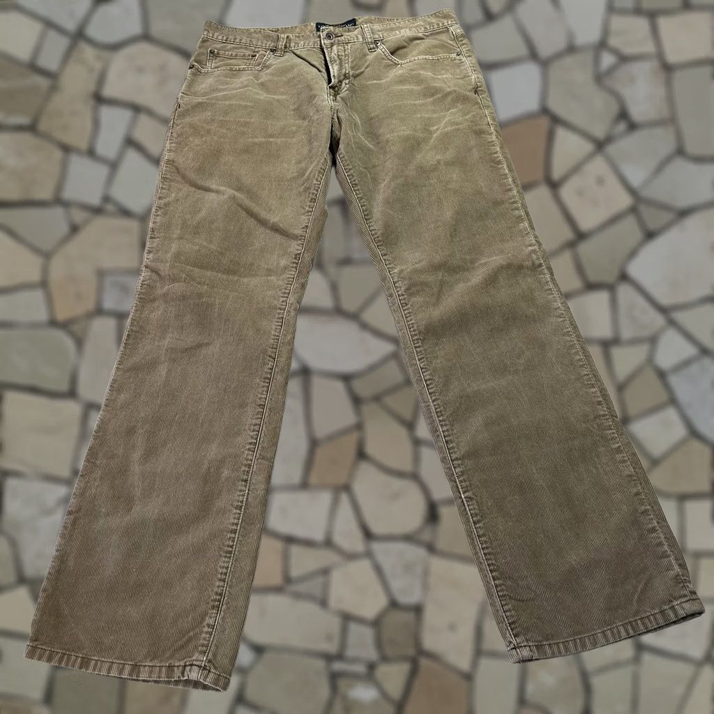 Lucky Brand Lucky Brand 221 Original Straight Pants Mens 34x32 Beige Corduroy Khakis Casual 5-Pocket Size US 34 / EU 50 - 1 Thumbnail