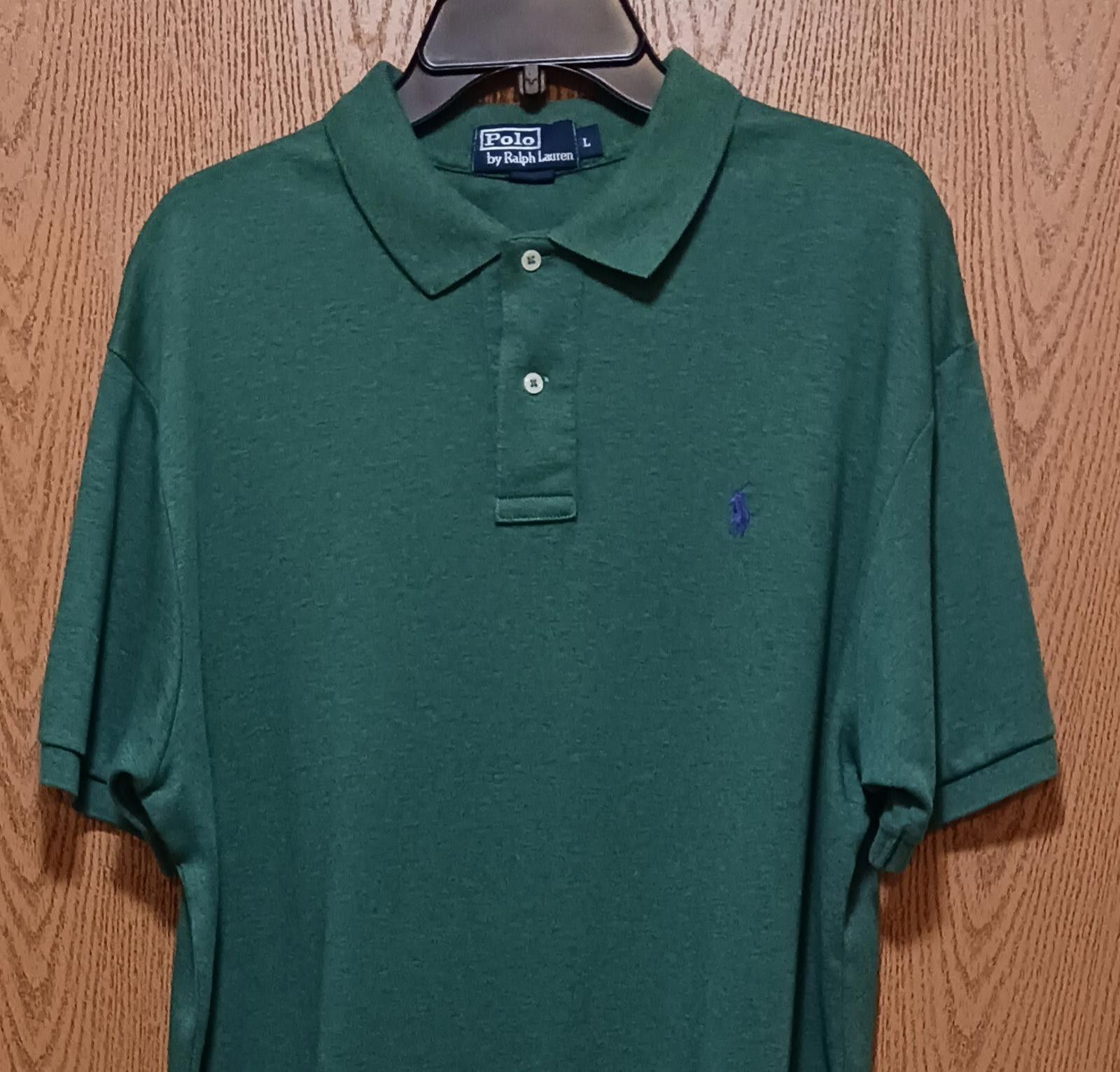 Polo Ralph Lauren Polo Ralph Lauren Green Classic Fit Polo Shirt Size US L / EU 52-54 / 3 - 2 Thumbnail