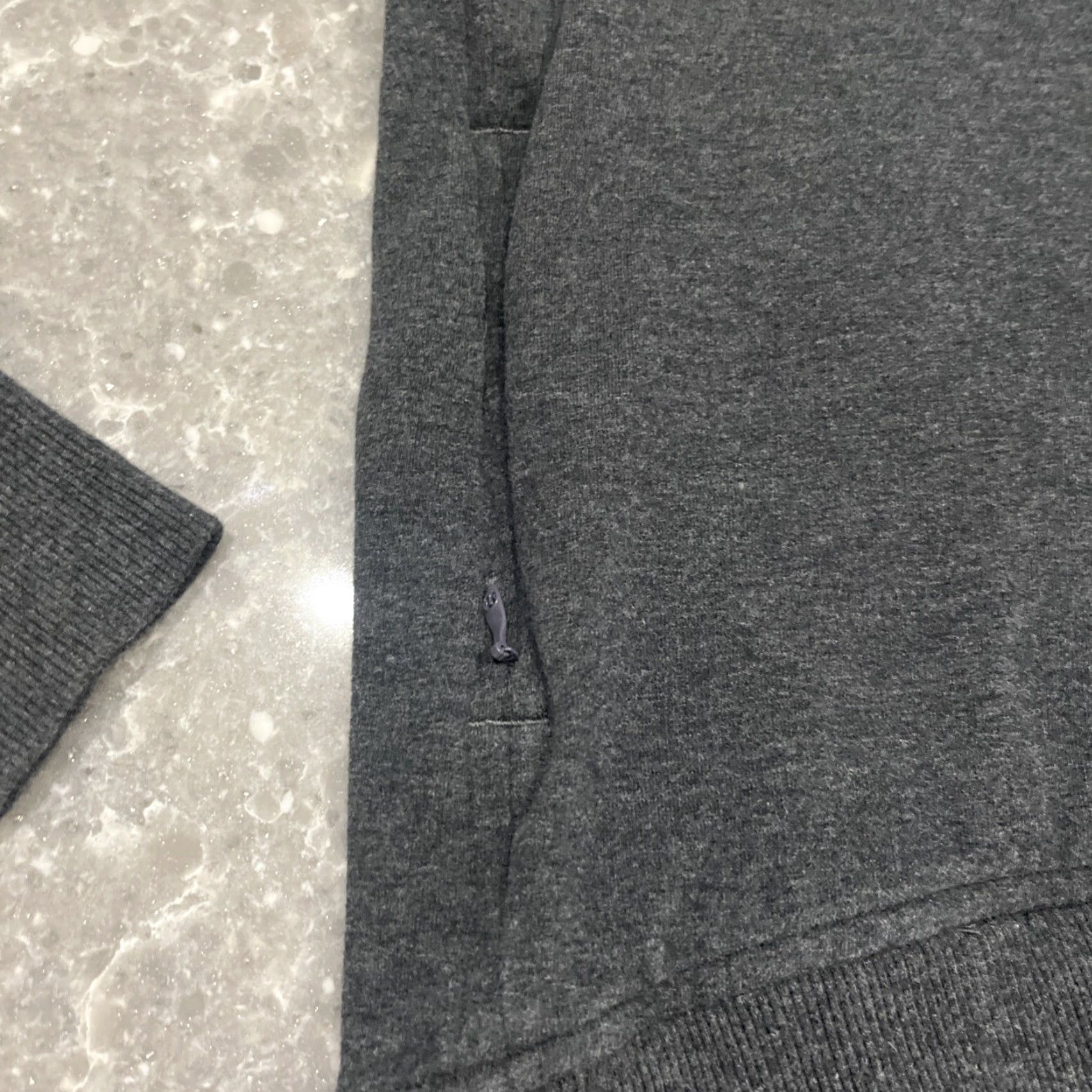Lululemon Lululemon Sweatshirt Women 2 Gray Cowl Neck Cross Over Hem Pockets Pullover Activewear Slim Front Woman Size XS / US 0-2 / IT 36-38 - 3 Thumbnail