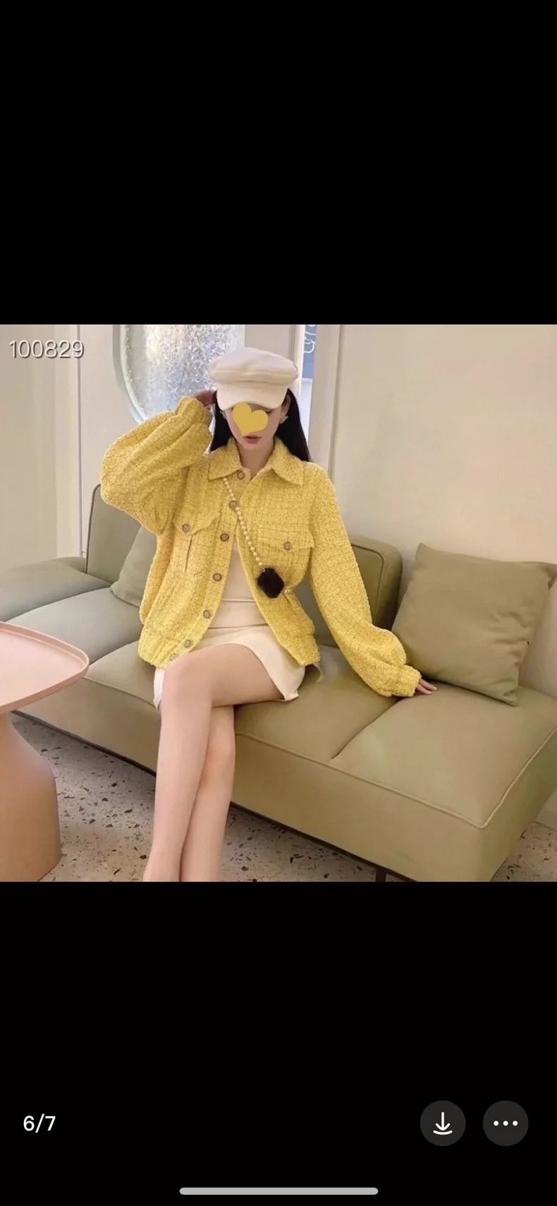 Chanel Chanel Chick yellow tweed lapel coat Size XS / US 0-2 / IT 36-38 - 6 Thumbnail