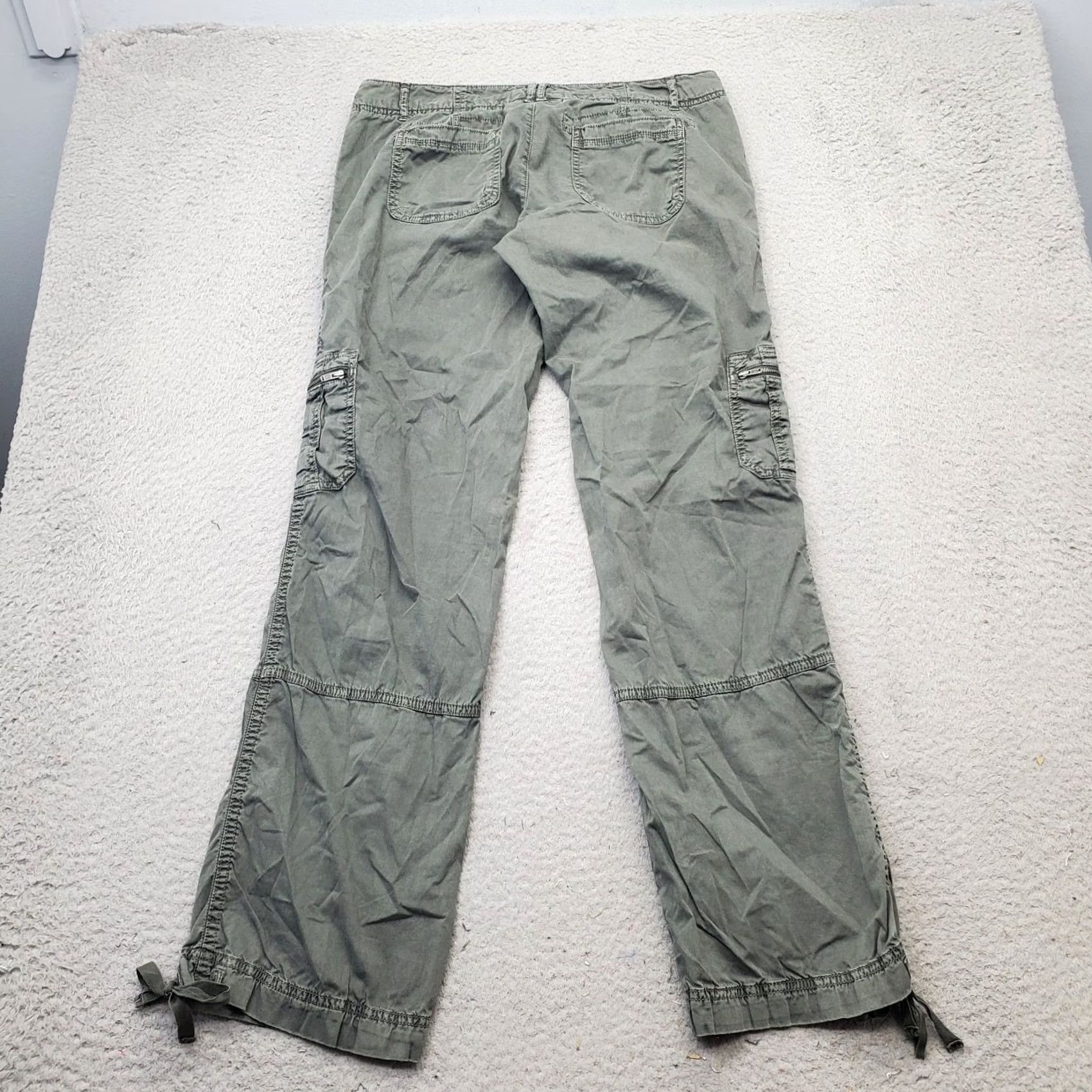 American Eagle Outfitters American Eagle Outfitters Cargo Pants Womens 31 Multi Stretch Drawstring Ankle Pants Size 24" / US 00 / IT 34 - 2 Thumbnail