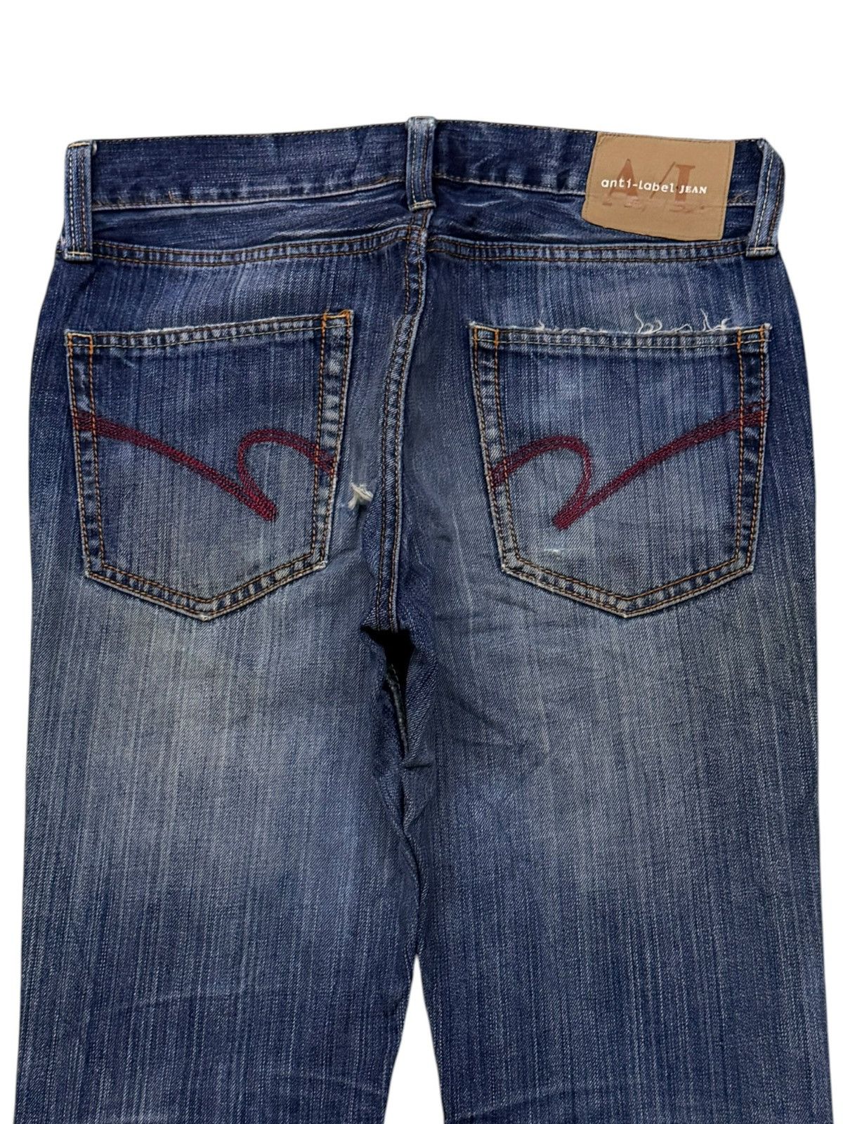 Japanese Brand Vintage Anti-Label Jean Distressed Bootcut Flare Jeans | W31 Size US 31 - 5 Thumbnail