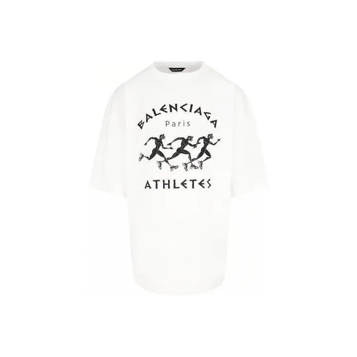 Balenciaga Balenciaga Balenciaga Marathon Logo Short Sleeve TShirt -2 Size US S / EU 44-46 / 1 - 1 Thumbnail