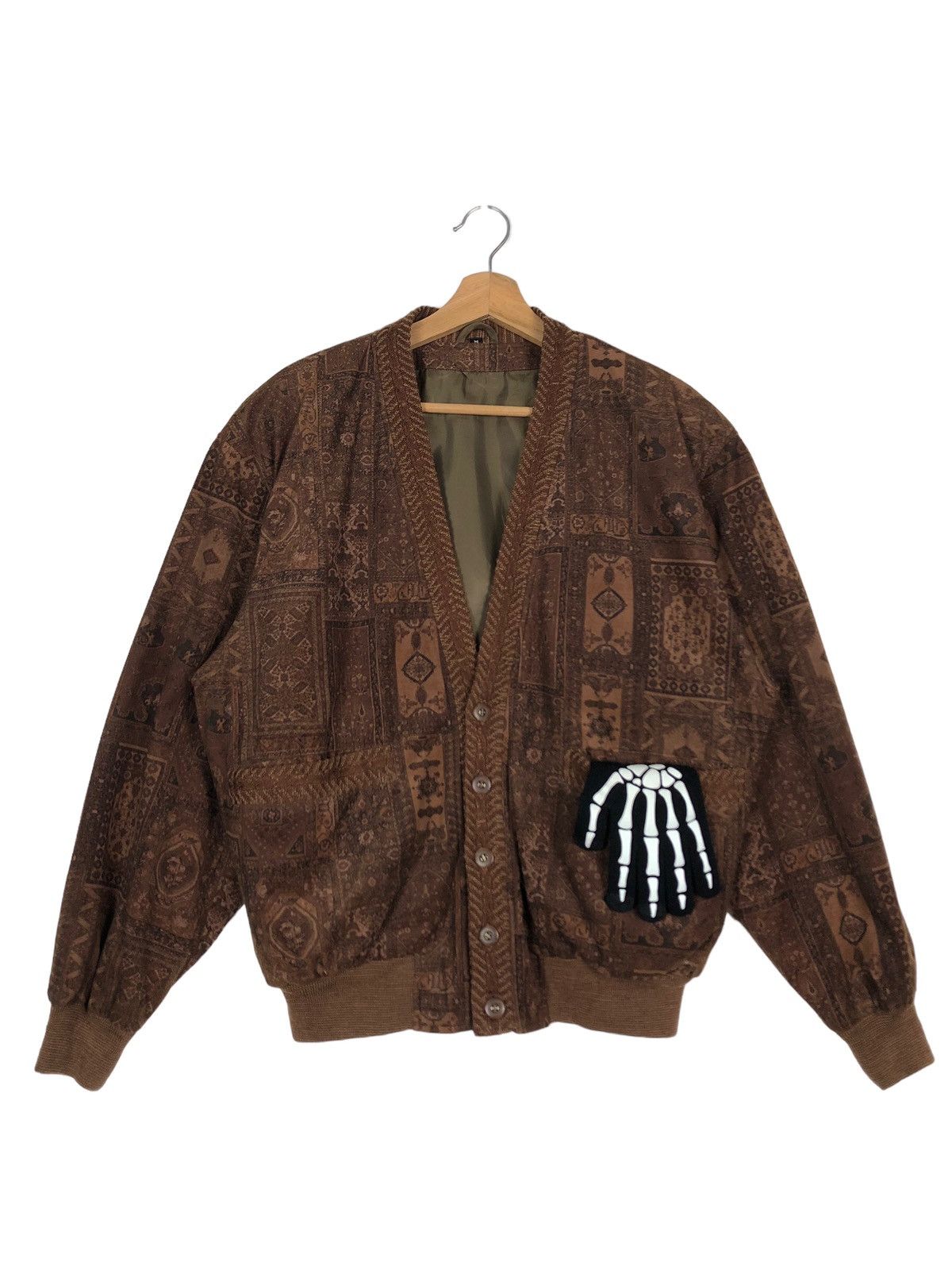 Japanese Brand 🔥90’s Vintage Cardigan Bomber Jacket Navajo Design Size US M / EU 48-50 / 2 - 1 Thumbnail