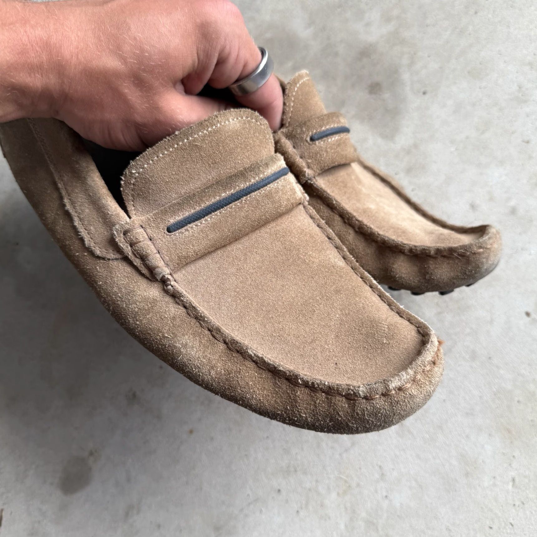 Lacoste Lacoste Concours Loafers Dress Men 10 Leather Brown Suede Leather D Upper Slip On Vintage No Size US 9 / EU 42 - 3 Thumbnail