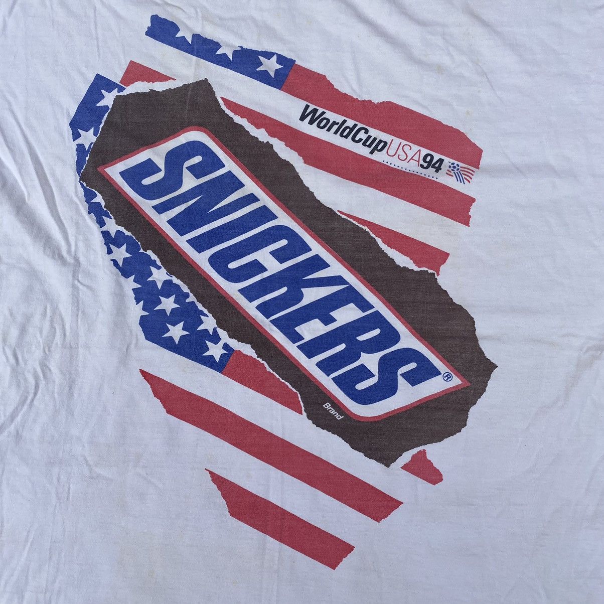 Vintage Vintage 90s Snickers Promo Fifa Worldcup USA 1994 Shirt.#E9 Size US XXL / EU 58 / 5 - 4 Thumbnail