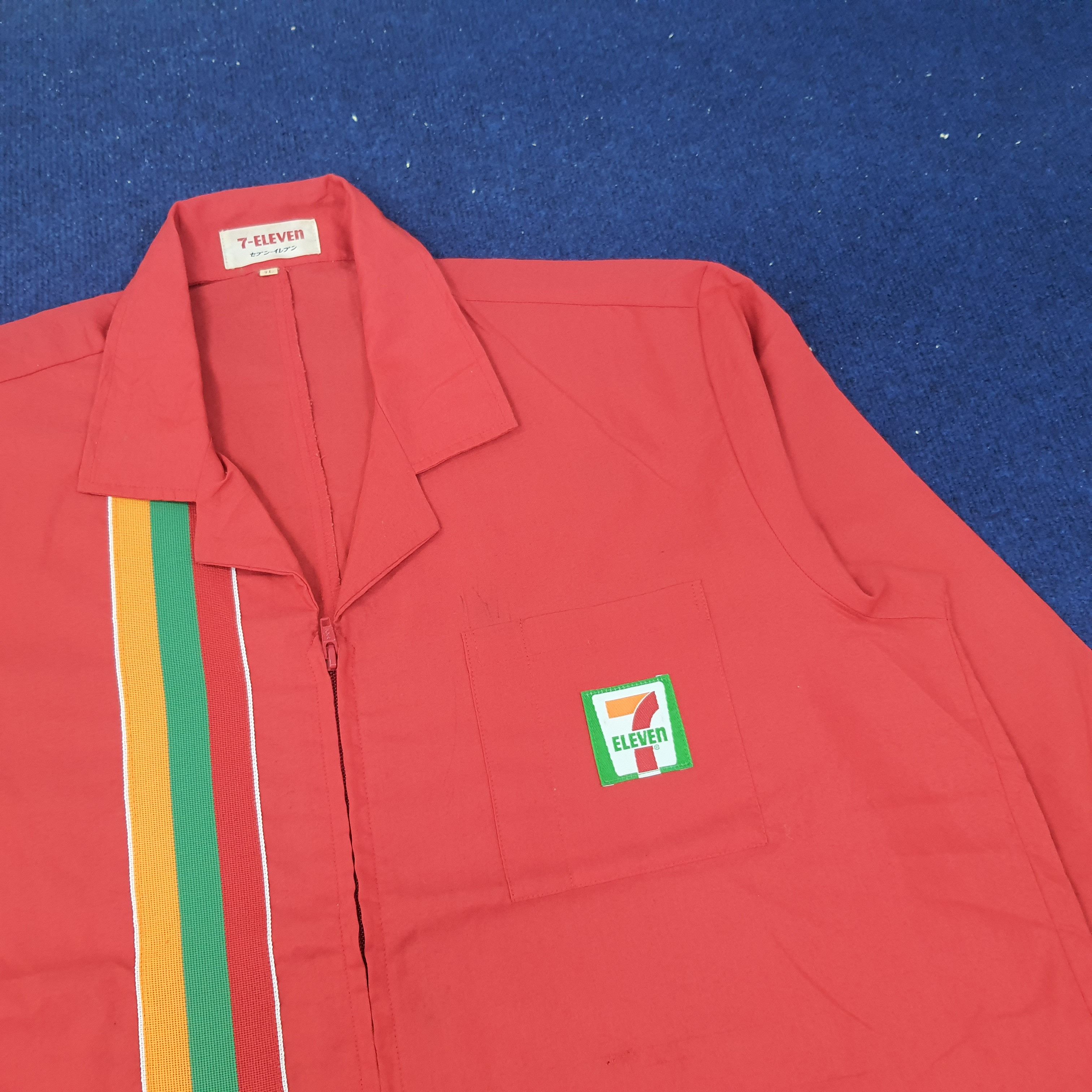 Japanese Brand × Vintage Vintage 7 Eleven Japan Worker Staff Uniform Jacket C219N59 Size US XL / EU 56 / 4 - 2 Thumbnail