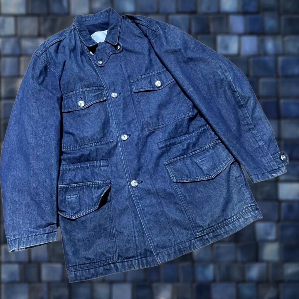 Issey Miyake ISSEY MIYAKE COVERALL DENIM JACKET MEN M MULTICOLOR USED JEAN OF PLANTATION Size US 31 - 1 Thumbnail