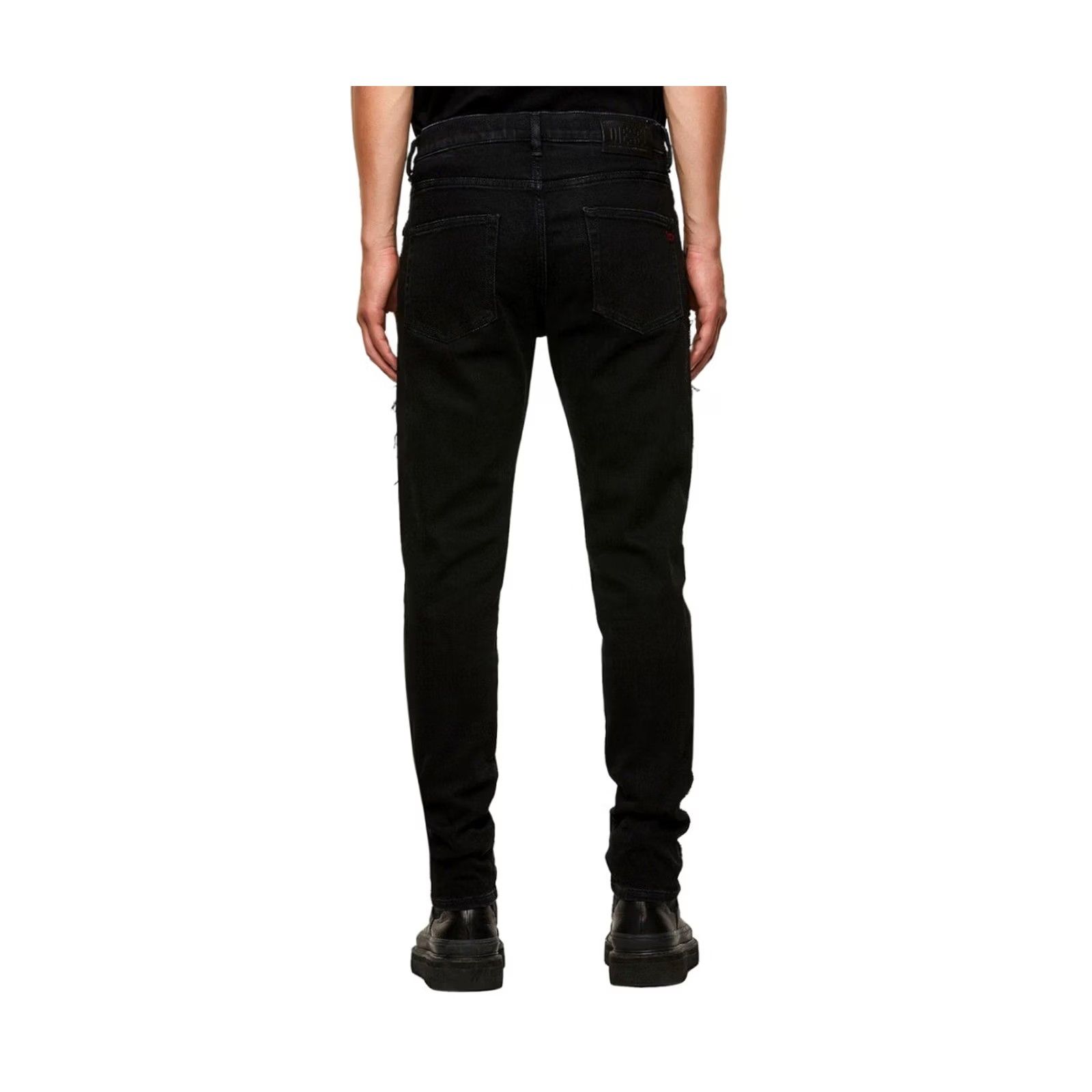 Diesel Diesel D-Strukt Slim 009HY Stretch Jeans Punk Opium Black W33/L34 Slim Mens Jeans Size US 33 - 2 Thumbnail