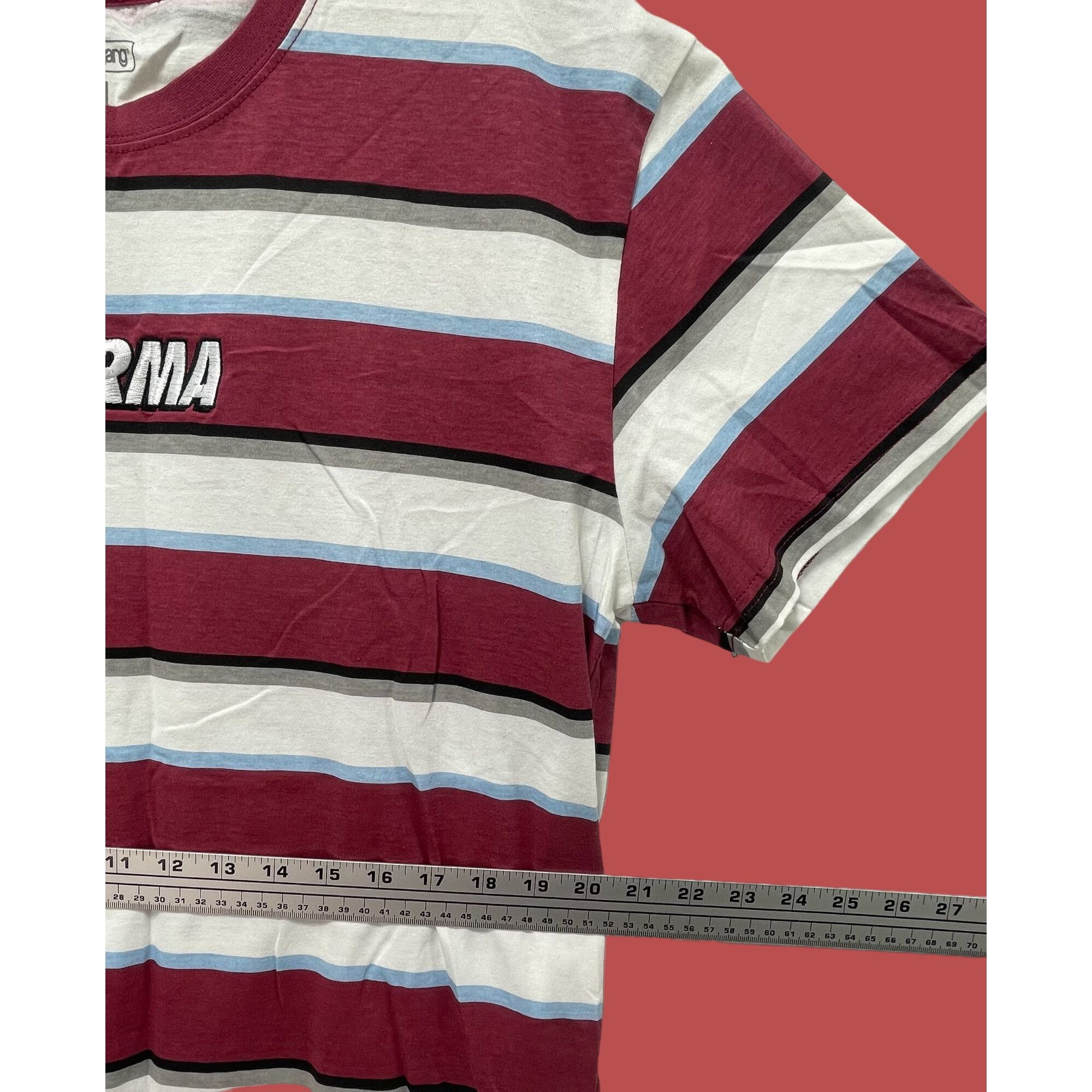 Other Samegang - Men's Striped Short Sleeves T-Shirt - Graphic Tee Size US XL / EU 56 / 4 - 4 Thumbnail