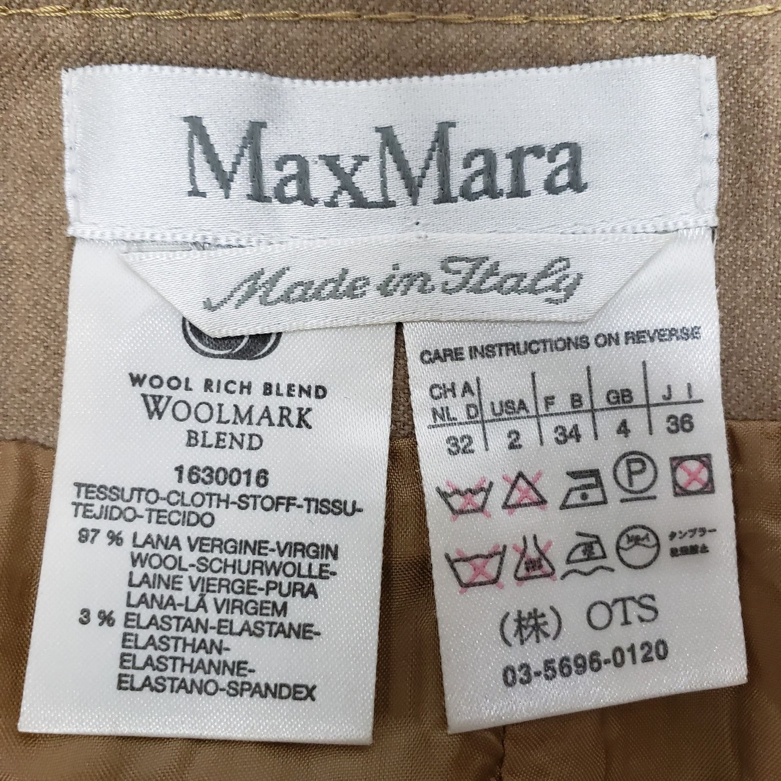 Max Mara Max Mara Made in Italy Woolmark Pleated back Pencil Skirt 2 Size 26" / US 2 / IT 38 - 9 Thumbnail