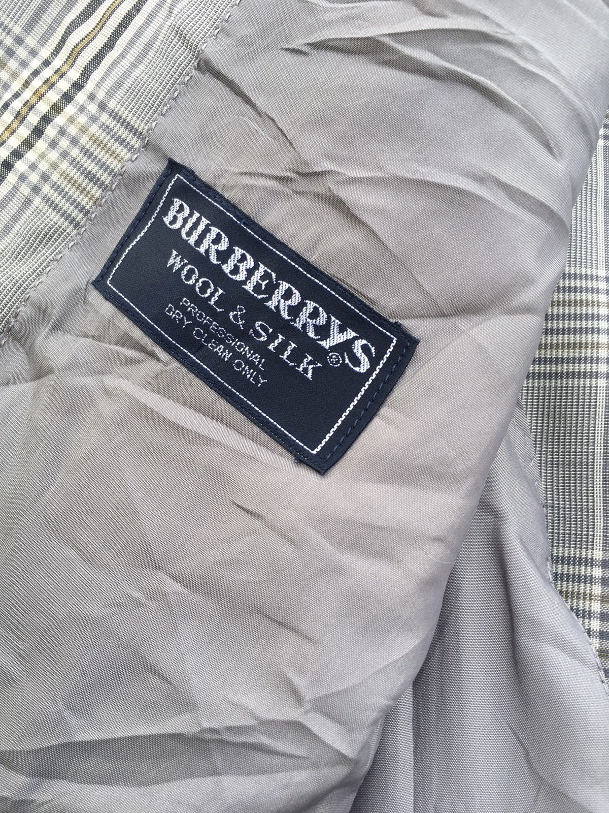 Burberry Rare Vintage Burberry Checkered Blazer Size 36R - 9 Thumbnail
