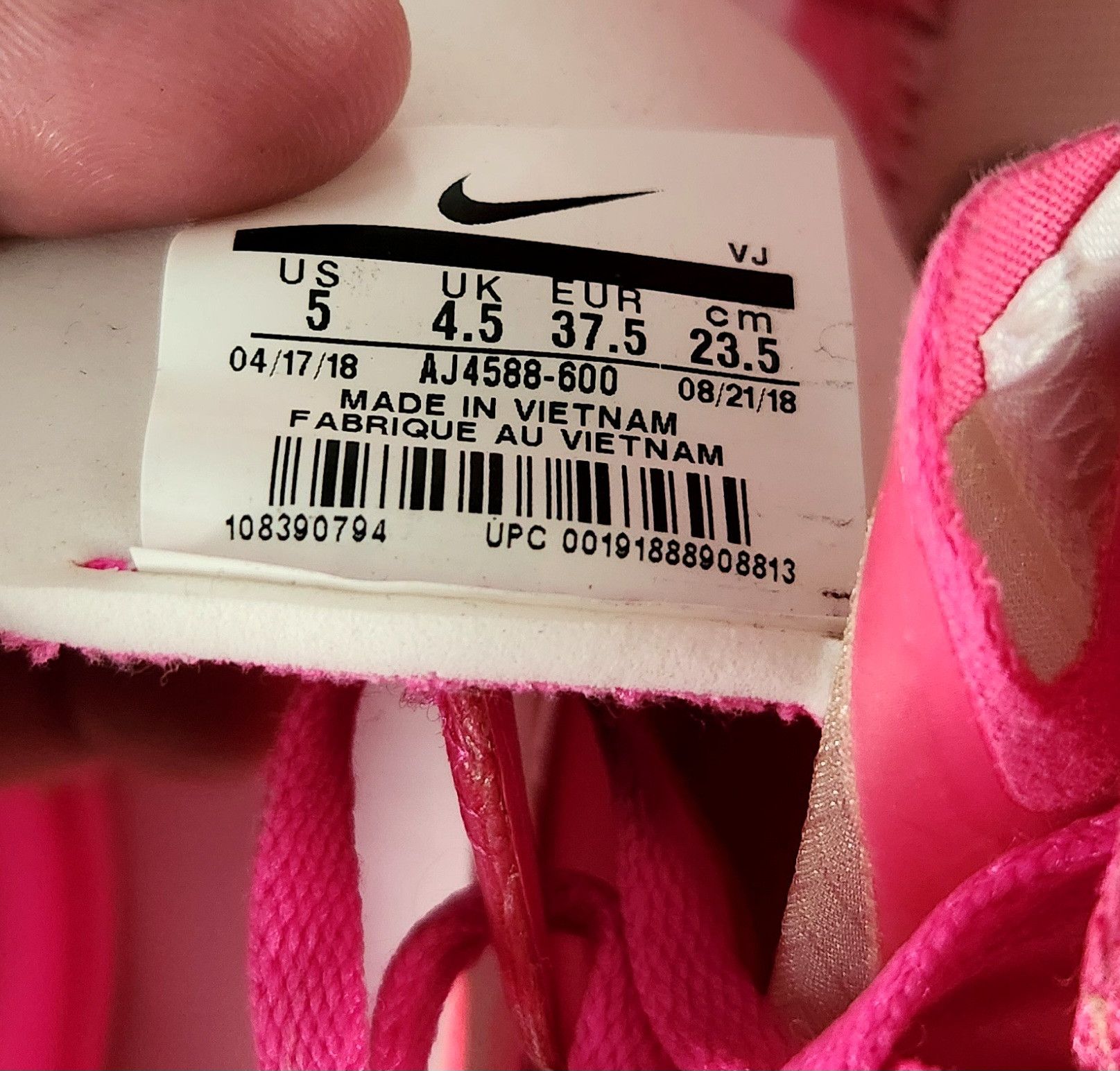 Nike × Off-White Nike Zoom Fly SP x OFF-WHITE ‘Pink’ AJ4588-600 Men’s Size 5 Size US 5 / EU 37 - 11 Thumbnail