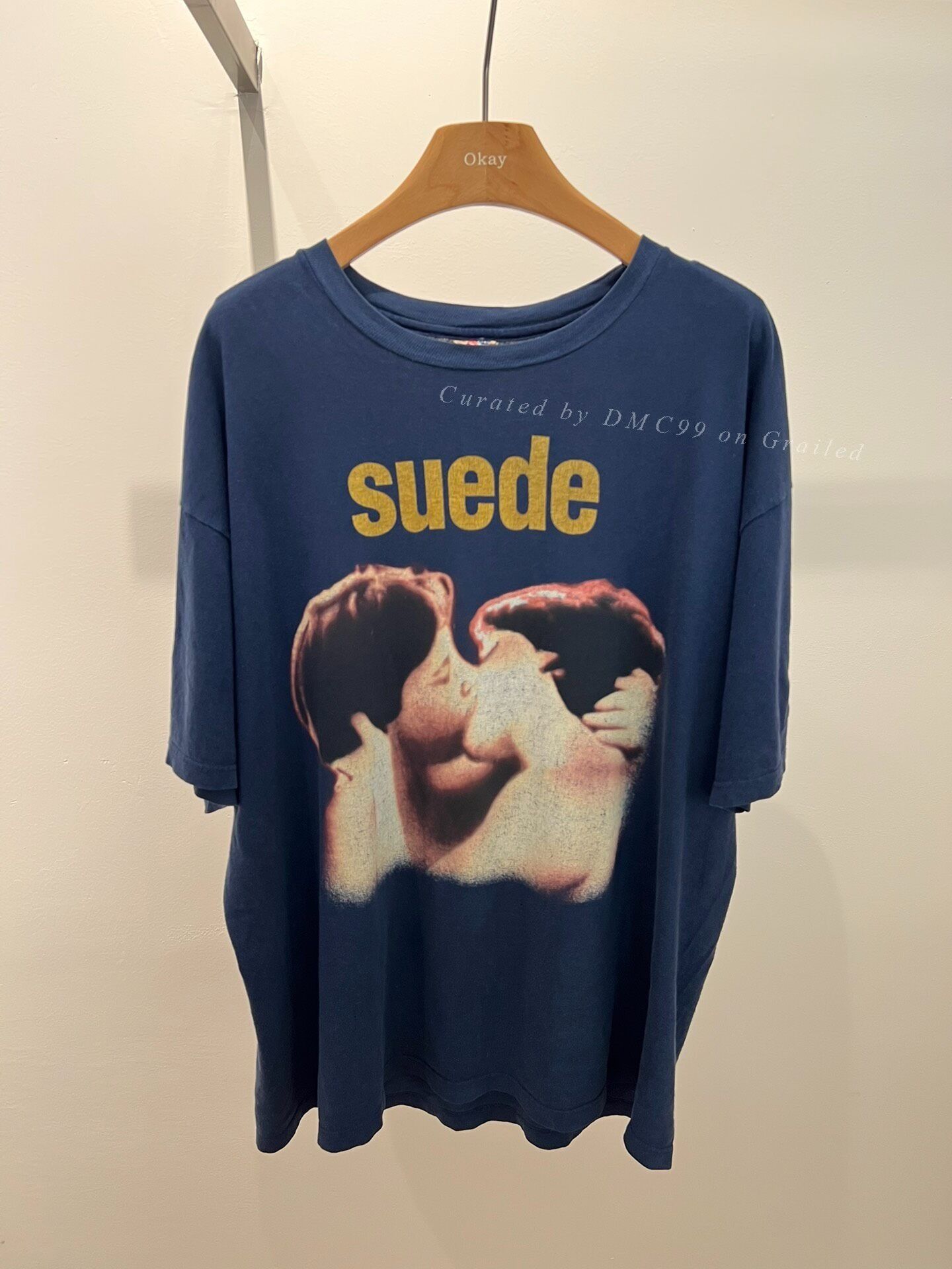 Other Vintage 90s Hanes Suede Blue Size US M / EU 48-50 / 2 - 1 Thumbnail