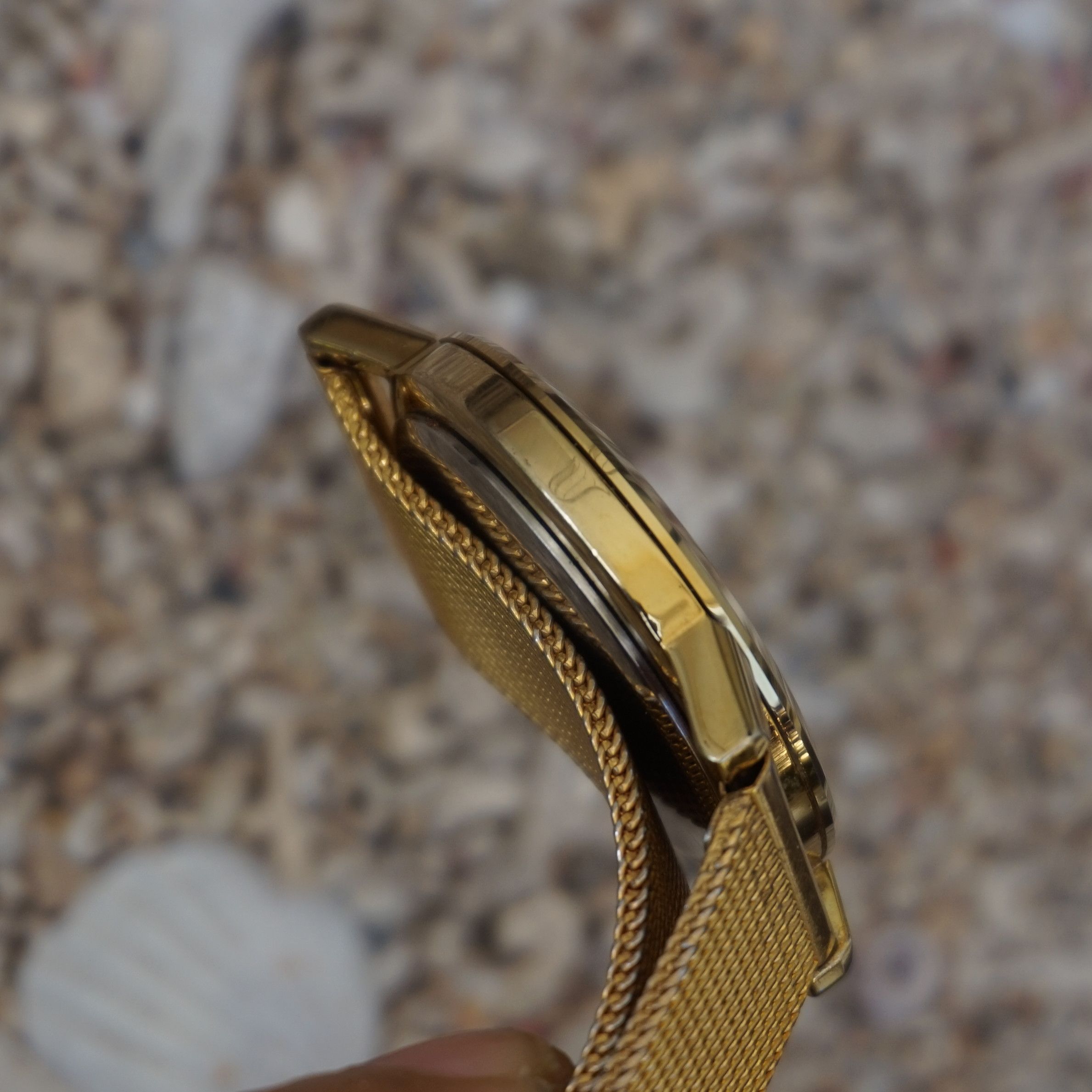 Vintage 90s Aureole Swiss Hard Metal Bezel watch Size ONE SIZE - 8 Thumbnail