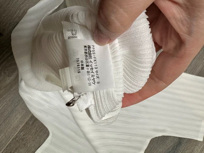 Issey Miyake issey miyake size:3 High collar and long white sleeves 250 Size XXS / US 00 / IT 34 - 6 Thumbnail
