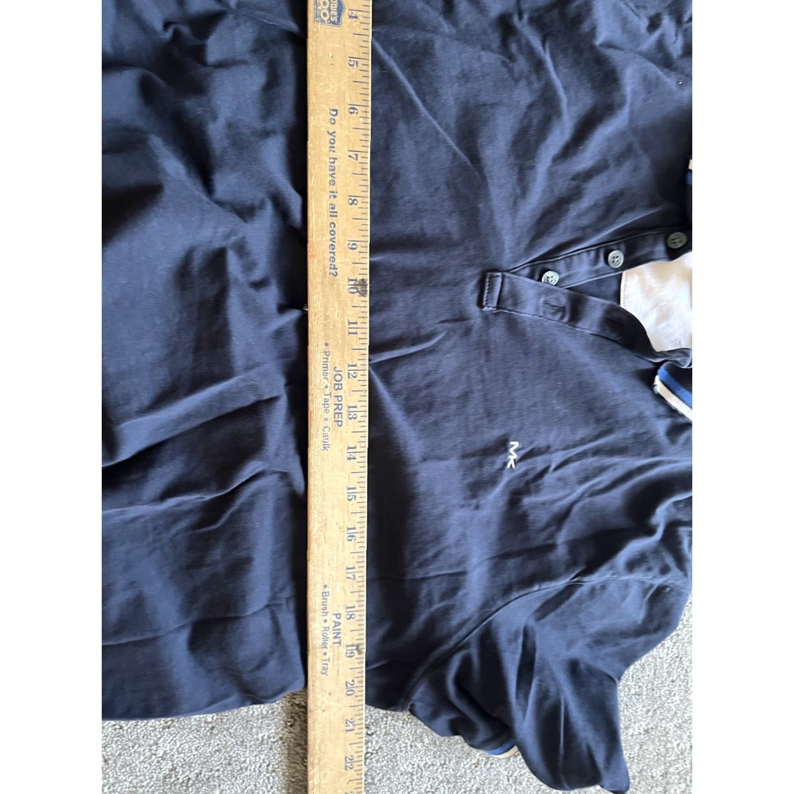 Michael Kors VINTAGE MICHAEL KORS Polo Shirt Navy Blue Heathered Cotton Short Sleeve Adult Large Mens Size US L / EU 52-54 / 3 - 4 Thumbnail