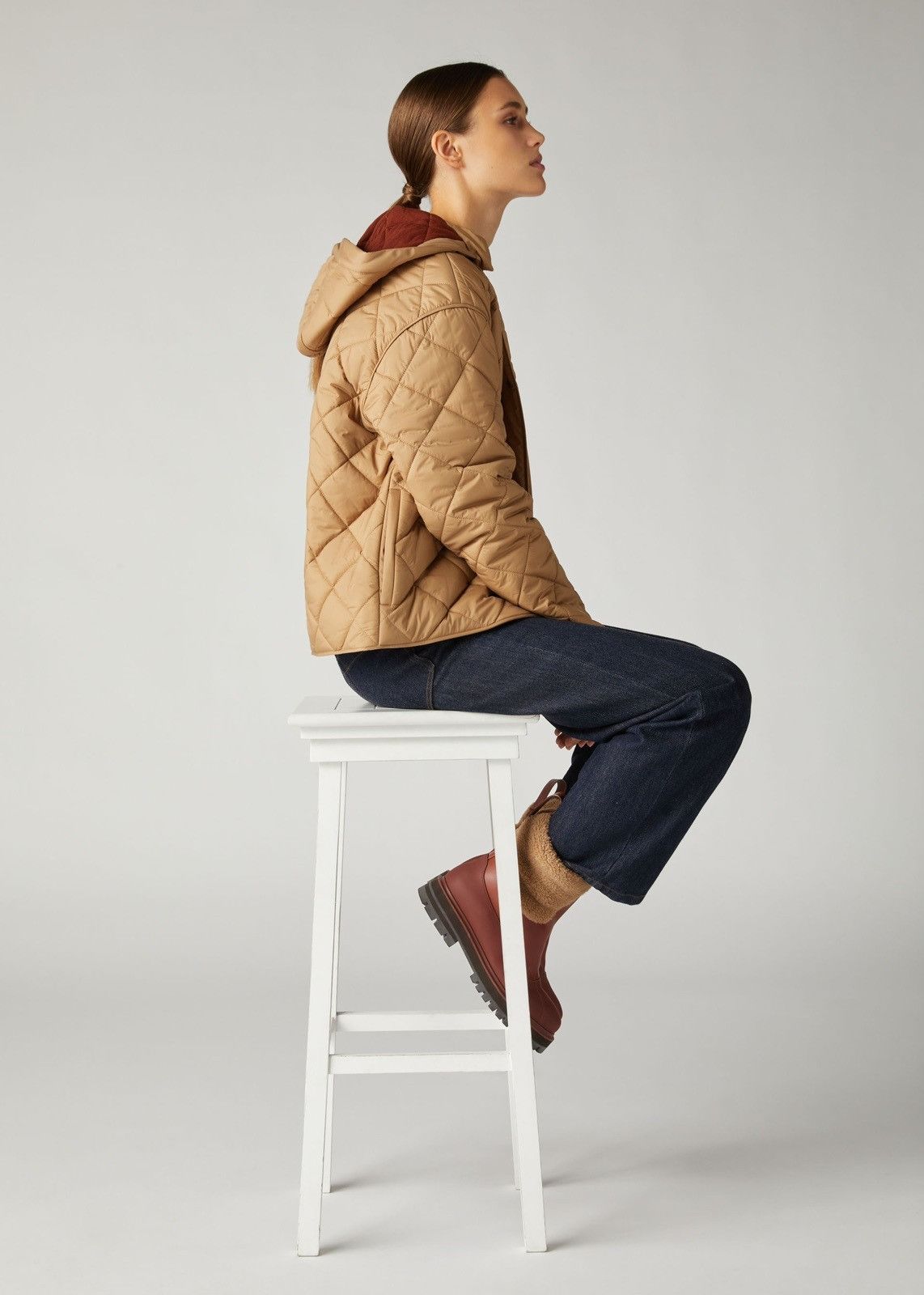 Loro Piana o1srvl11e0824 Superlight Nylon Quilted Jacket in Brown Size XL / US 12-14 / IT 48-50 - 5 Thumbnail