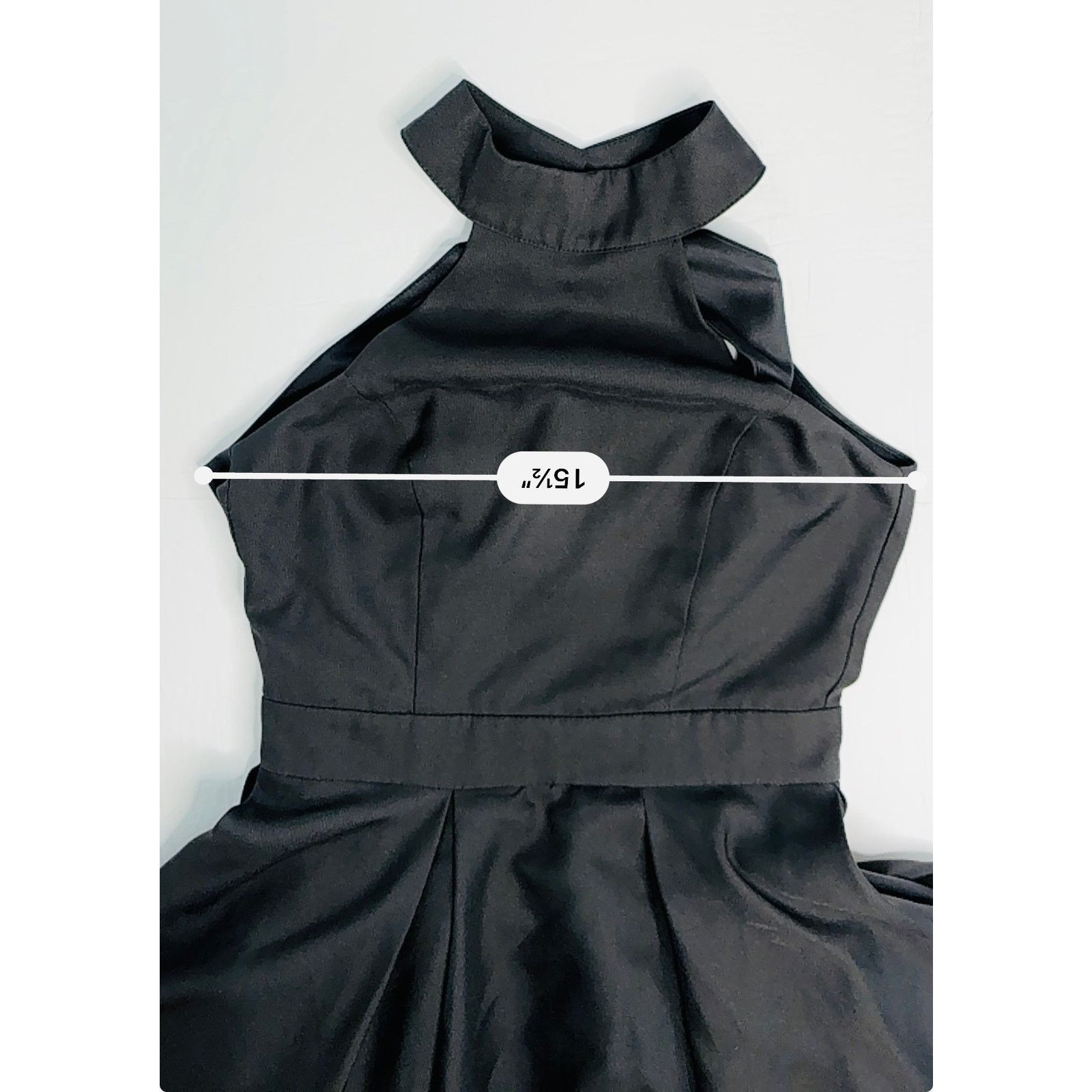 Other Lulu's Rehearsal Skate Dress Double Skirt Black Halter SMALL Size S / US 4 / IT 40 - 5 Thumbnail