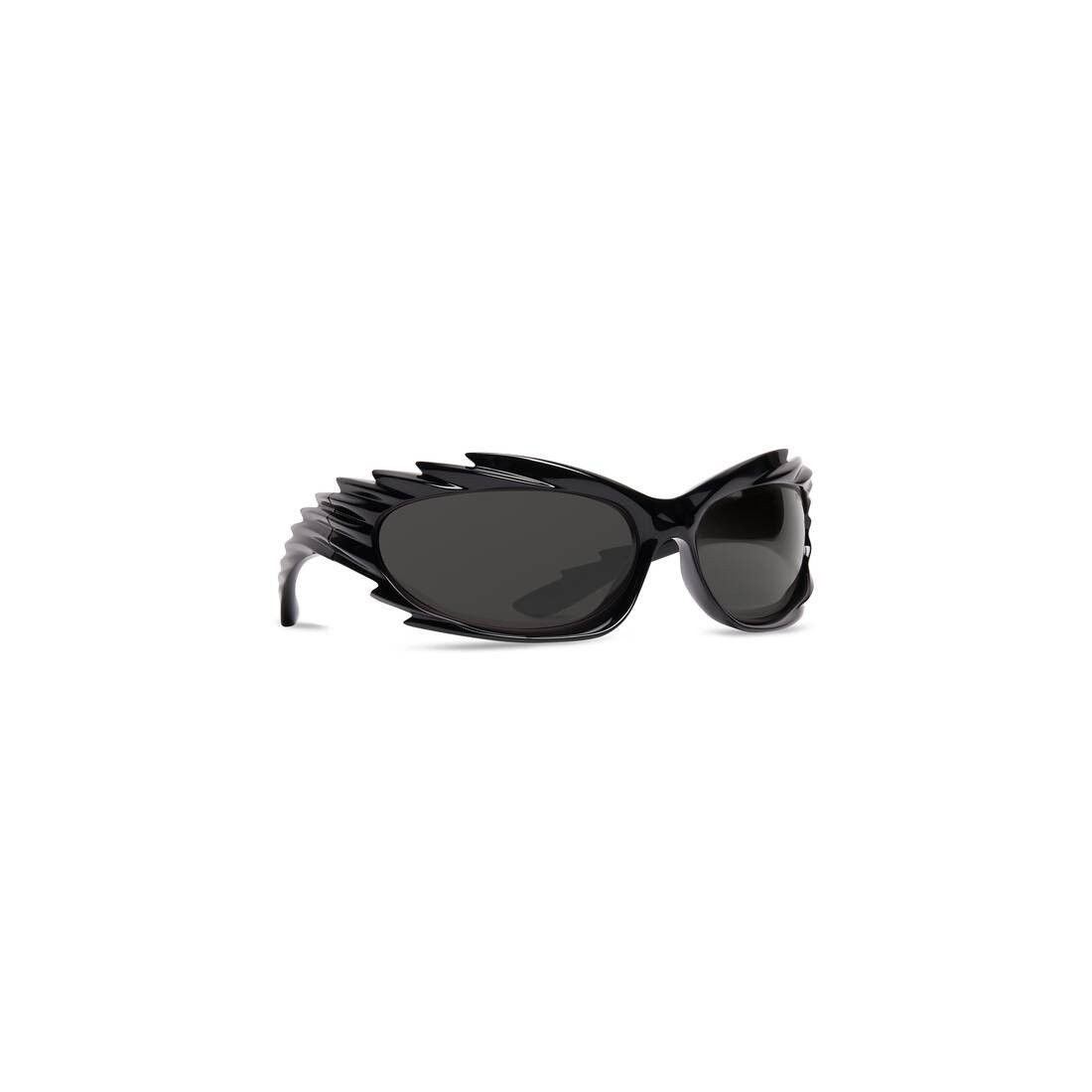 o1srvl11e0825 Size: OS / Spike Rectangle Sunglasses in Black