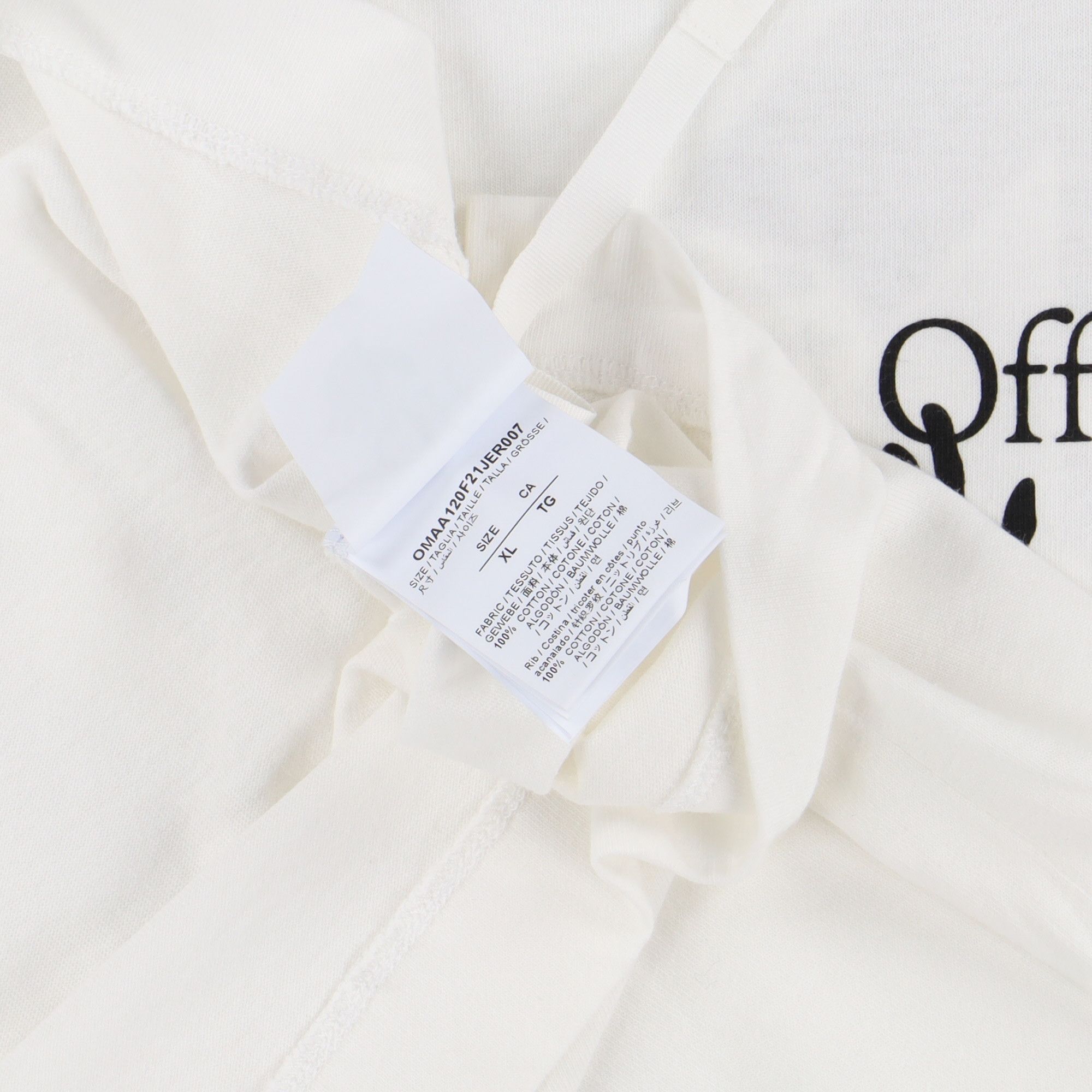 Off-White White Caravaggio Arrows Oversized Skate T-Shirt Size US XL / EU 56 / 4 - 7 Thumbnail