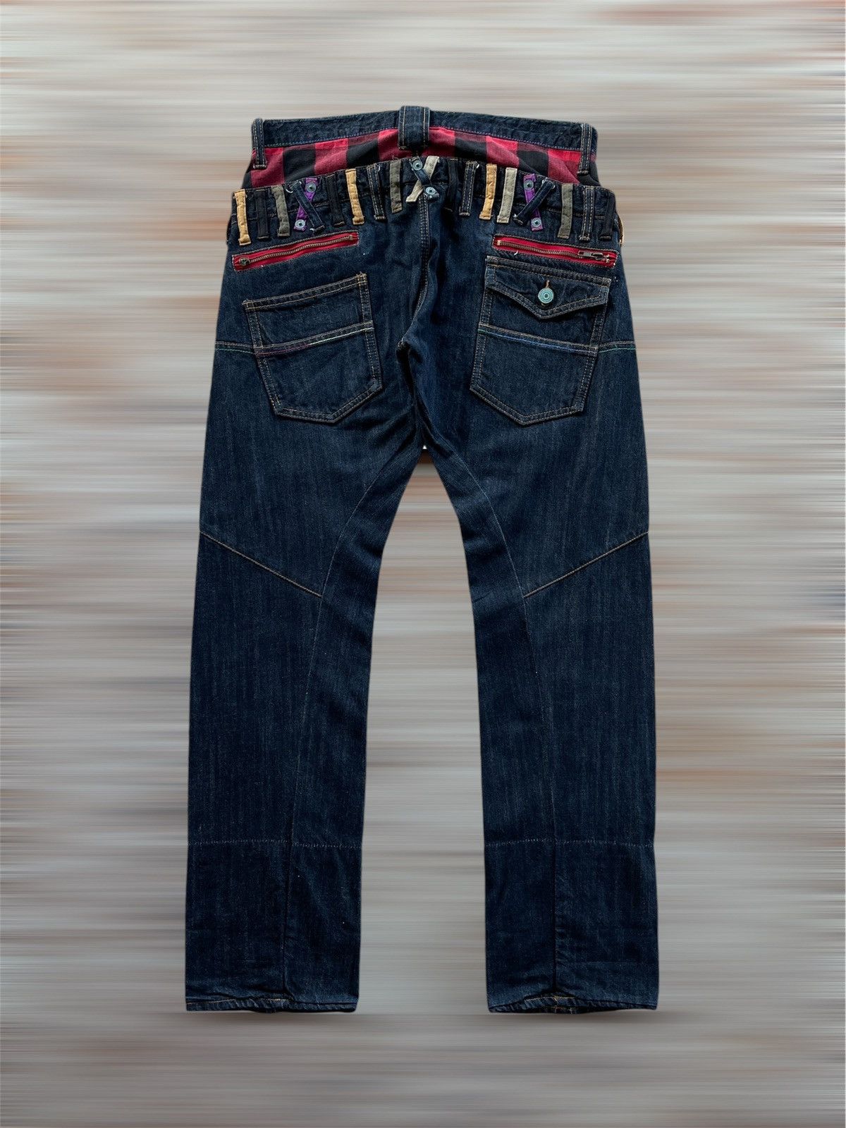 Japanese Brand SORRIDERE DOUBLE WAIST LOOK LIKE HYSTERIC Size US 33 - 3 Thumbnail