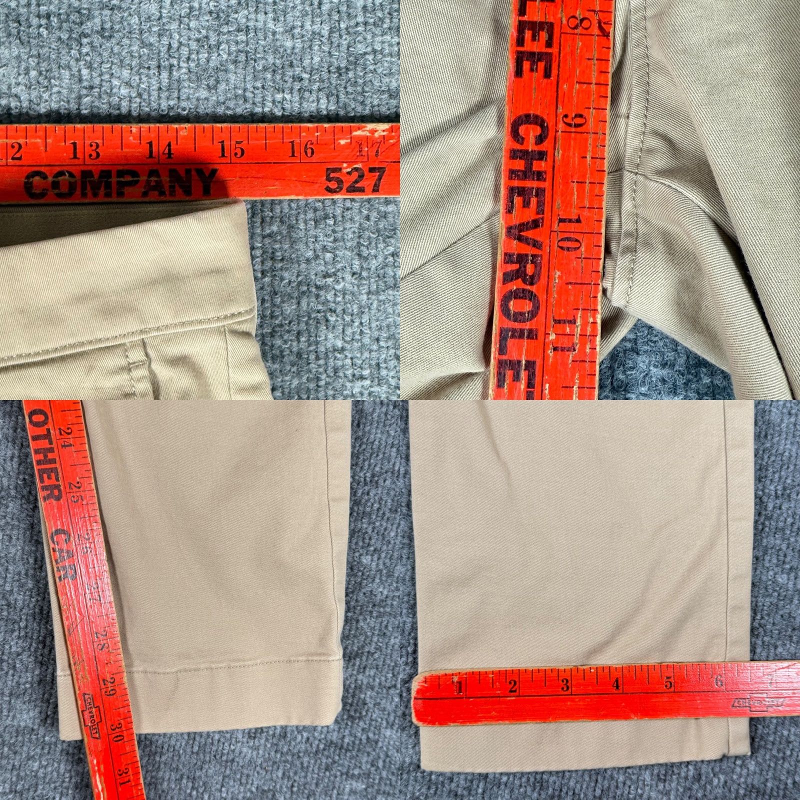 J.Crew J.CREW Flex Slim Chino Pants Casual Khaki Beige 30x30 Men’s Slim Fit Workwear Pockets Stretch Flat Front Tapered Front Zipper Logo 2020s Size US 28 / EU 44 - 8 Thumbnail