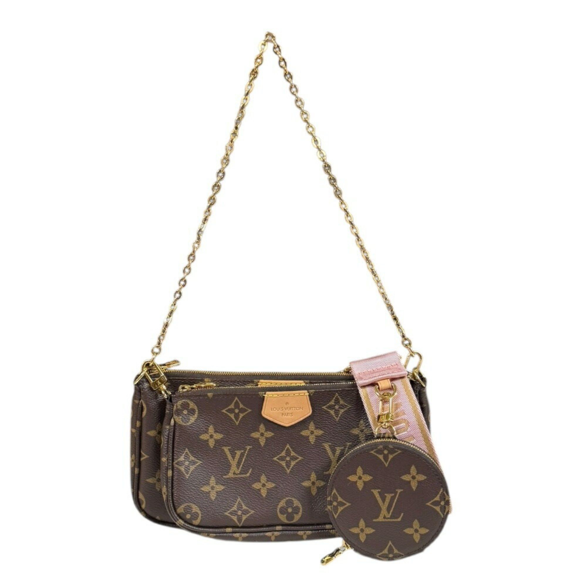 Louis Vuitton Multi Pochette Accessoires Monogram Shoulder Bag Canvas M44840 Brown Women's LOUIS VUITTON