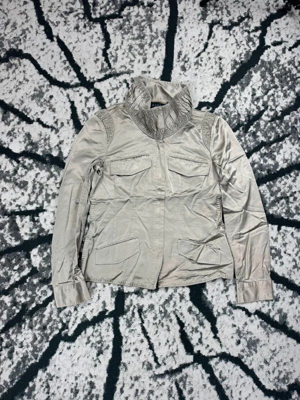 Gucci Gucci Lightweight Jacket Gray Cream Viscose Italy M Size M / US 6-8 / IT 42-44 - 1 Thumbnail