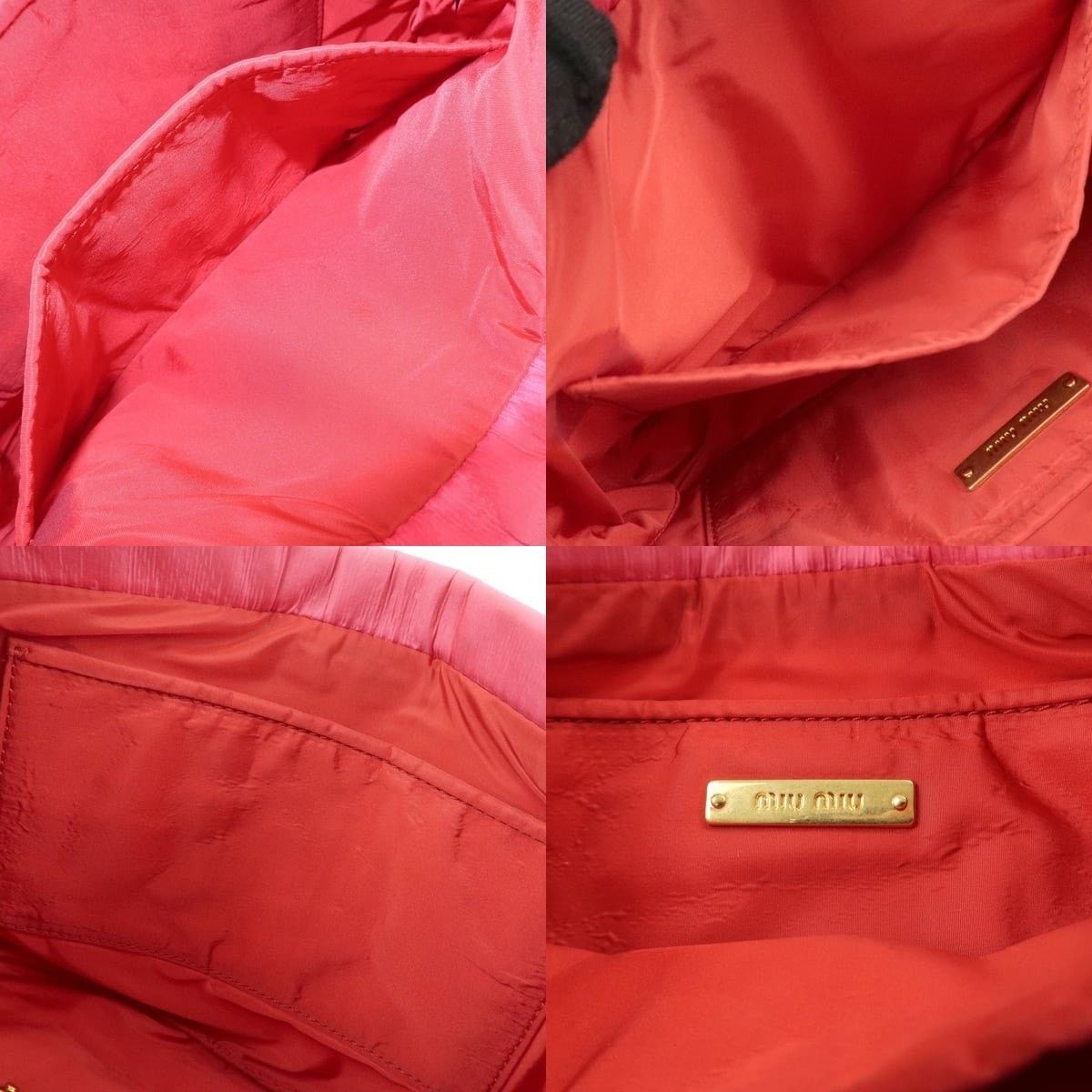 Miu Miu Miu Miu Quilted Nylon Wristlet Pink Size ONE SIZE - 7 Thumbnail