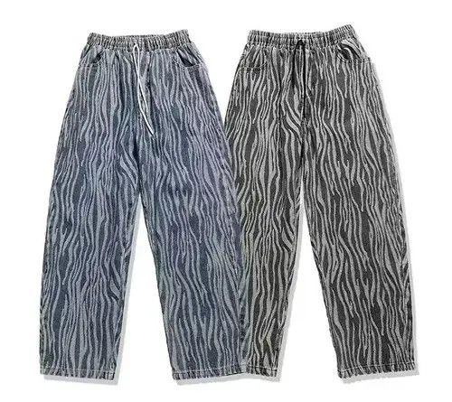 Jean 20AW Indigo Union Japan Grey Denim Zebra Pants Size US 33 - 3 Thumbnail