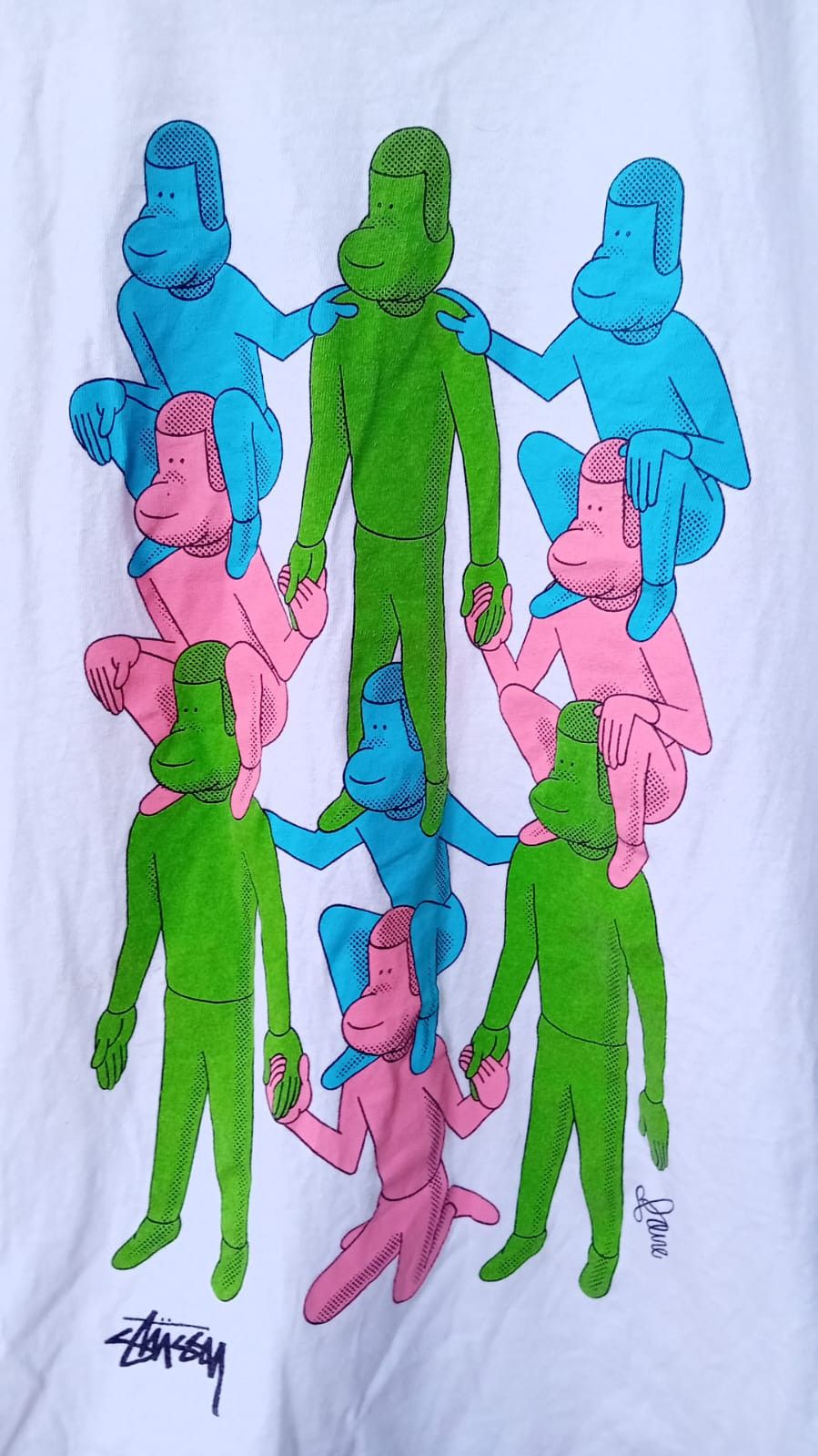 Stussy Stussy x Pane Human Wall 2011 Stefano Monfeli art t-shirt M Size US M / EU 48-50 / 2 - 2 Thumbnail