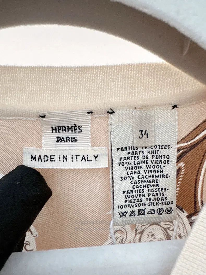 Hermes Hermes Color-blocked silk knitwear Size XXS / US 00 / IT 34 - 3 Thumbnail