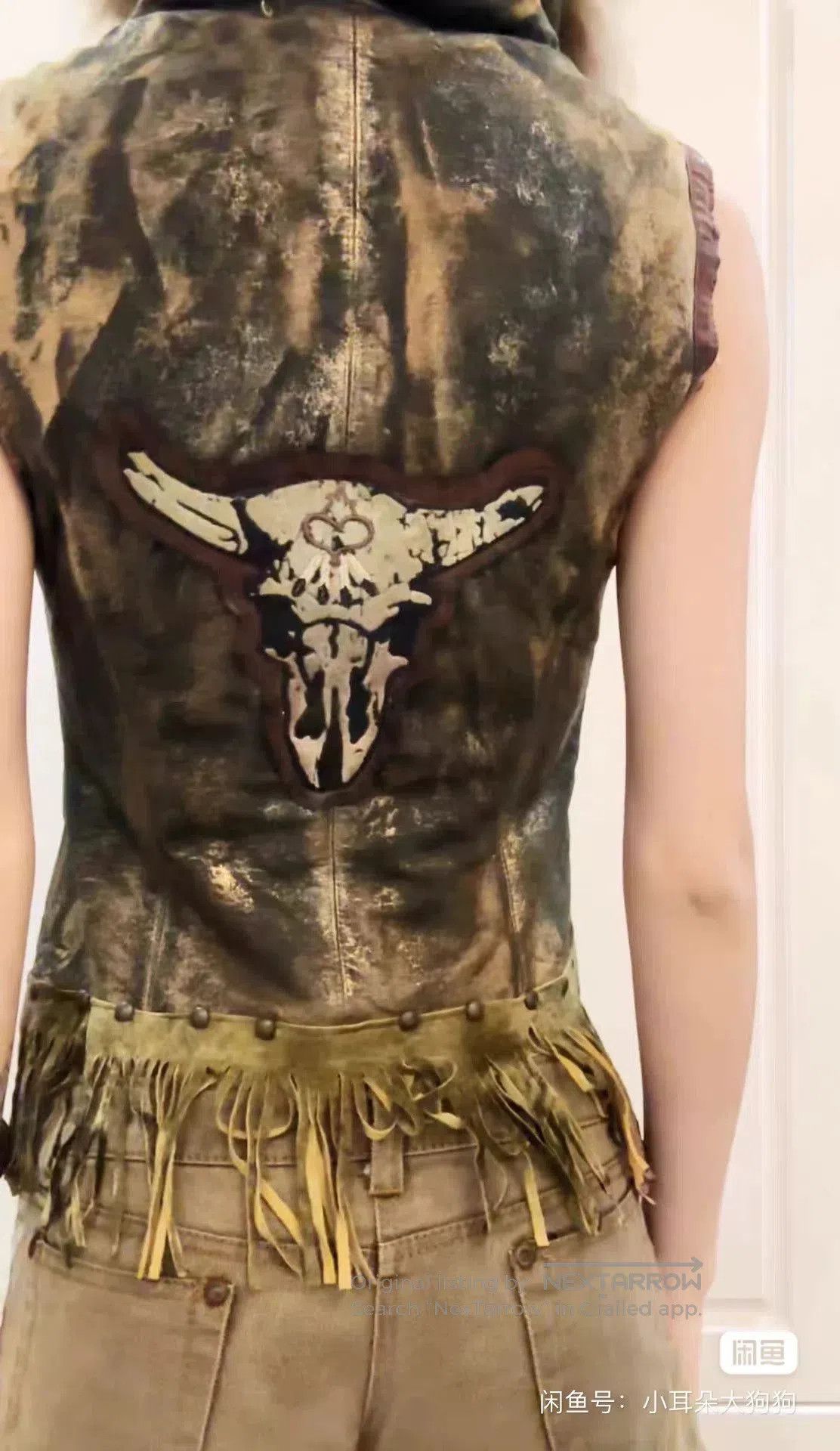 If Six Was Nine Bohemian Vintage Rock Vest. Size M / US 6-8 / IT 42-44 - 9 Thumbnail