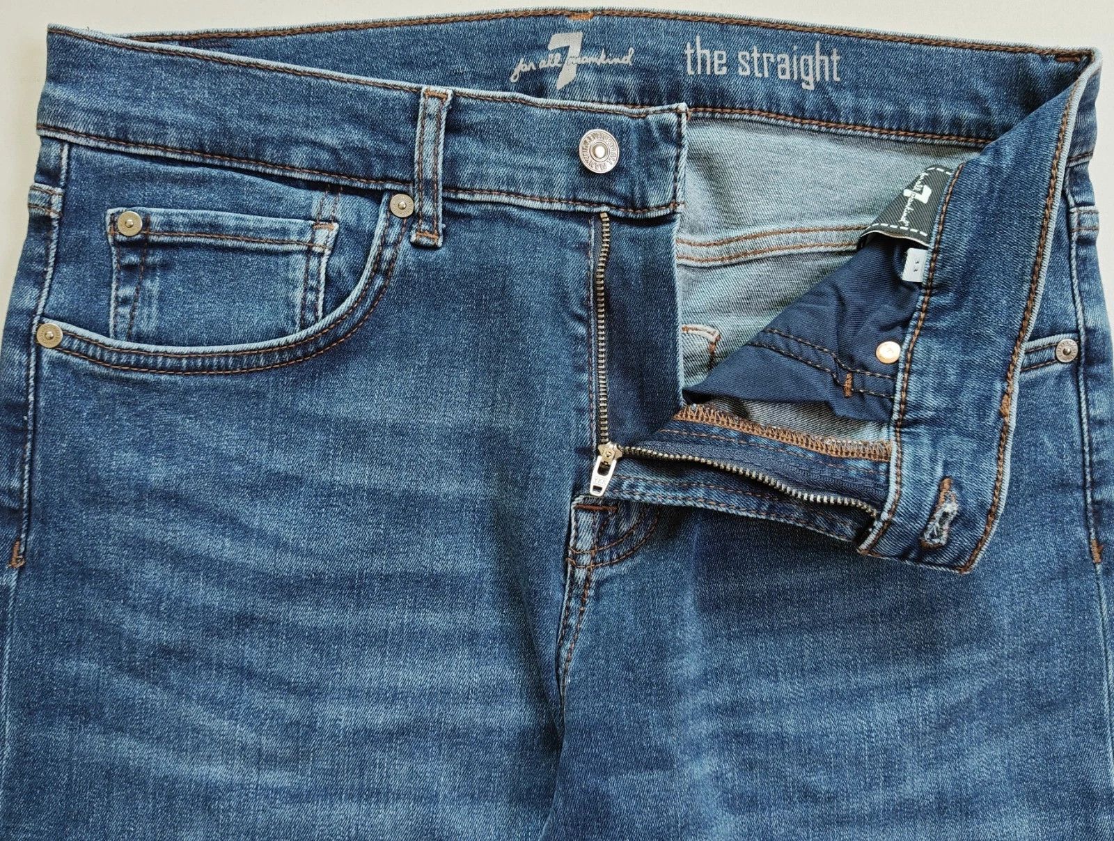 7 For All Mankind 7 For All ManKind The Straight Dayton Jeans T / 6047 Size US 33 - 5 Thumbnail