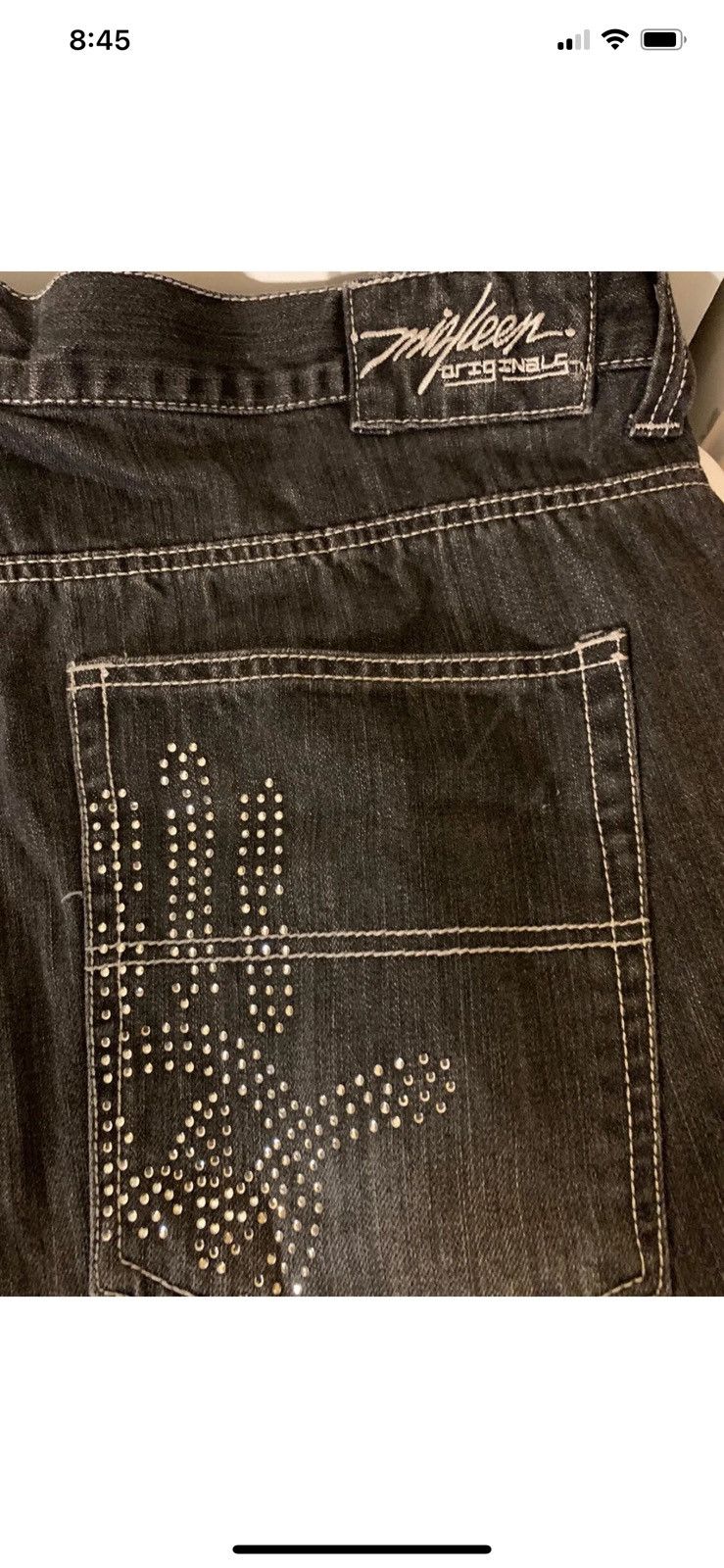 Vintage Vtg Miskeen jeans mens Sz 40 X 22 black Size US 40 / EU 56 - 1 Thumbnail