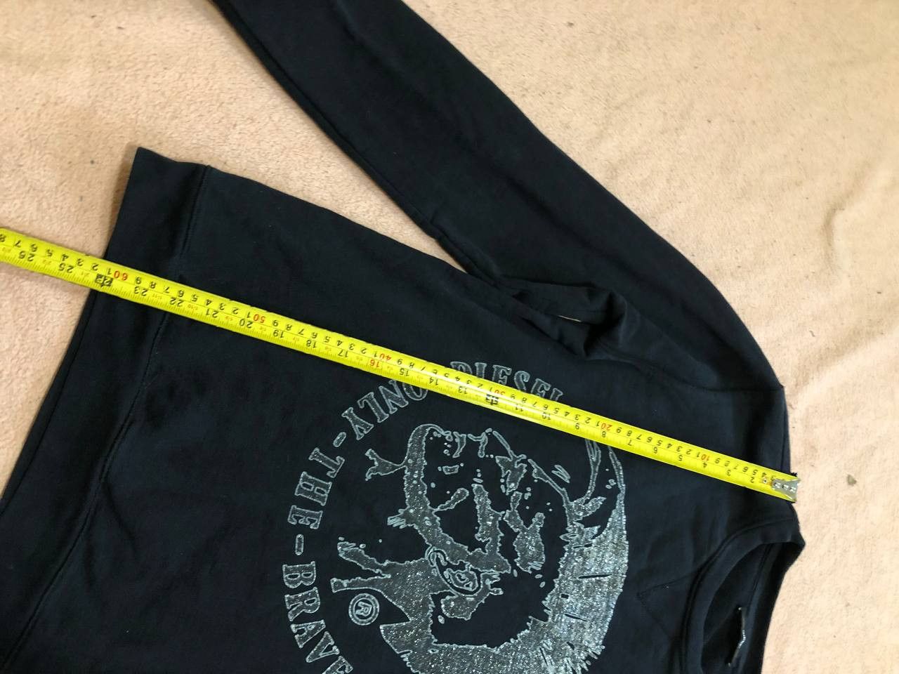 Diesel Vintage black Sweaters big logo center Diesel streetwear Size US M / EU 48-50 / 2 - 9 Thumbnail