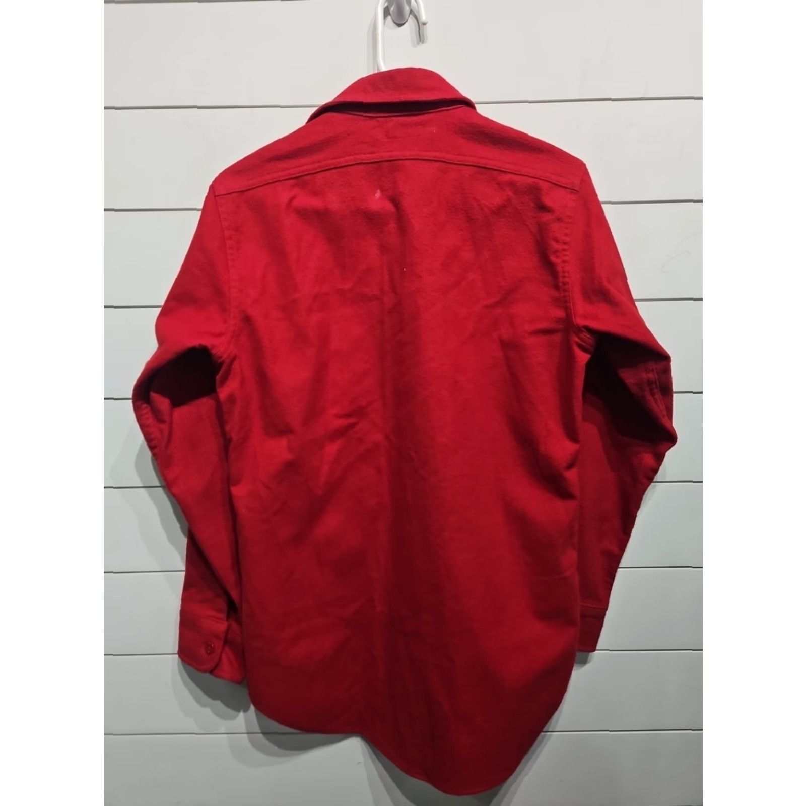 Vintage VINTAGE Bemidji Woolen Mills Red Cotton Chamois Button Front Field Shirt Mens Small USA Size US S / EU 44-46 / 1 - 6 Thumbnail