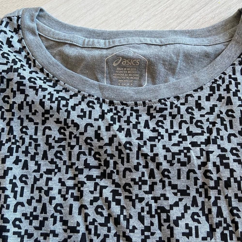 Designer Stylish Gray Animal Print Short Sleeve Top Size S / US 4 / IT 40 - 3 Thumbnail