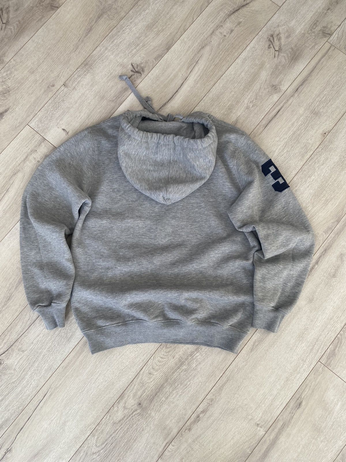 Polo Ralph Lauren Polo Ralph Lauren Vintage Hoodie Baggy 3 Big Pony Gray Size US S / EU 44-46 / 1 - 8 Thumbnail
