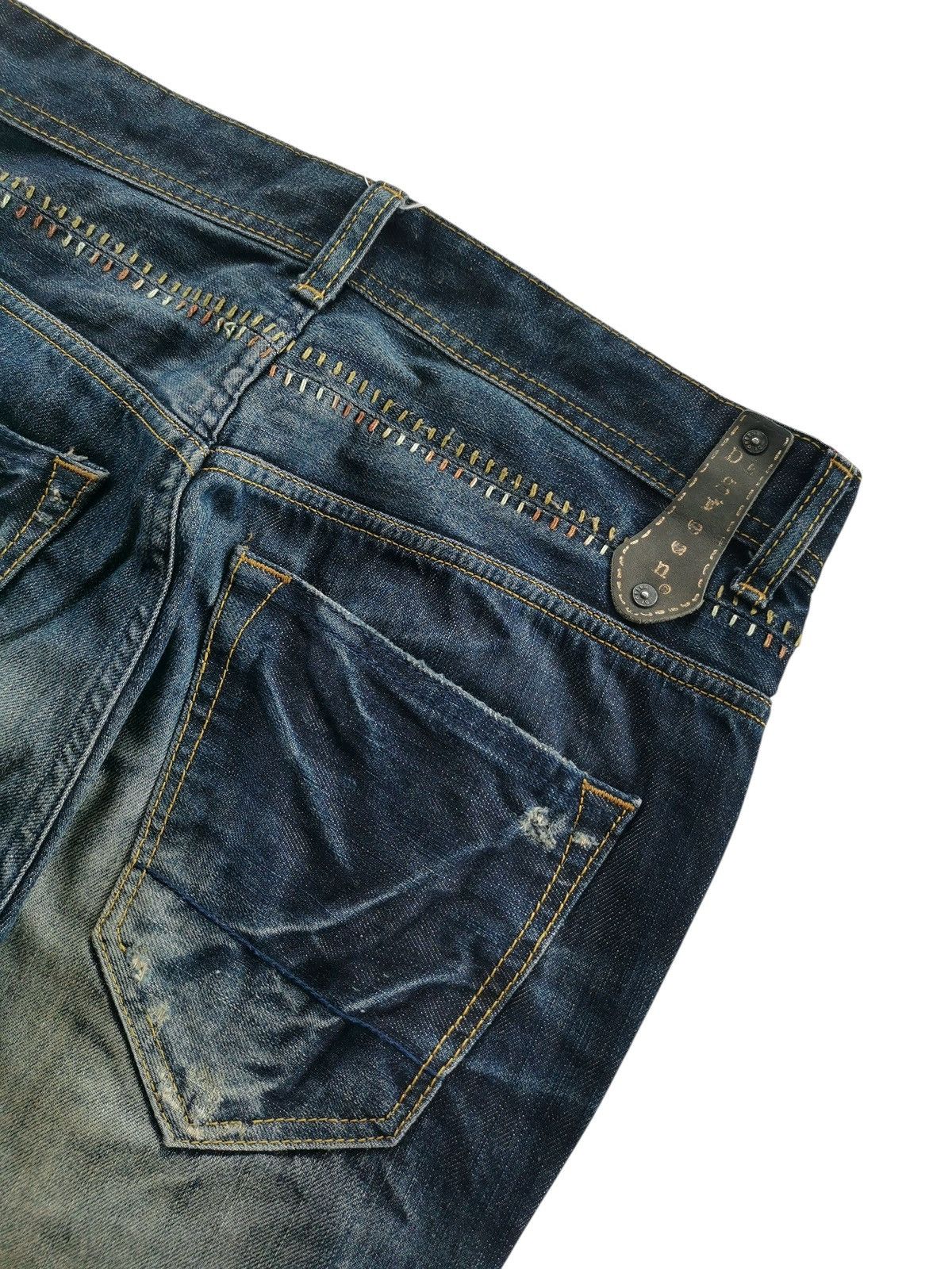 PPFM Mighty Distressed Denim Whiskering Jeans Japan Size US 32 / EU 48 - 6 Thumbnail