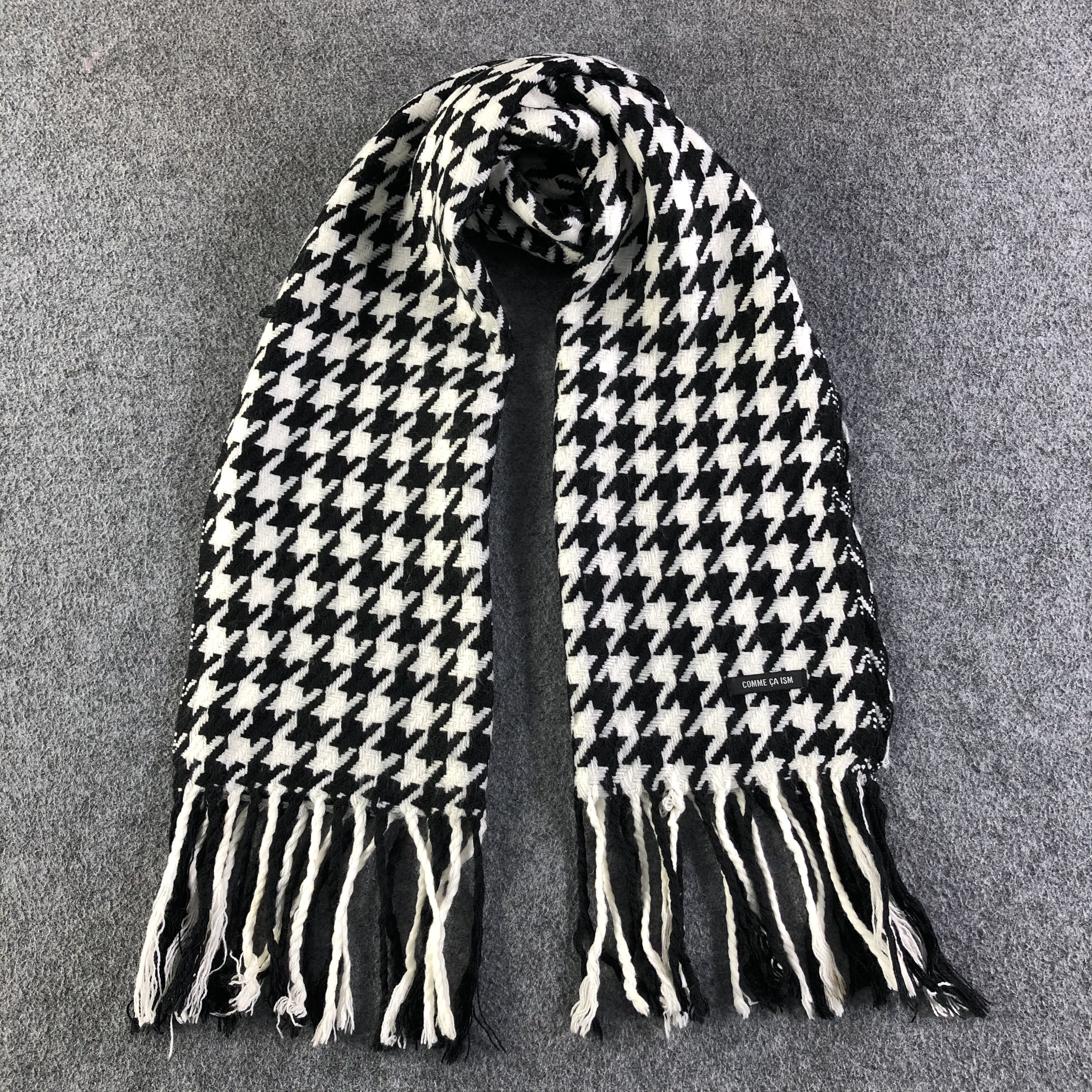 Comme Ca Ism Comme Ca Ism Houndstooth Scarf / Muffler / Neckwear P002 Size ONE SIZE - 1 Thumbnail