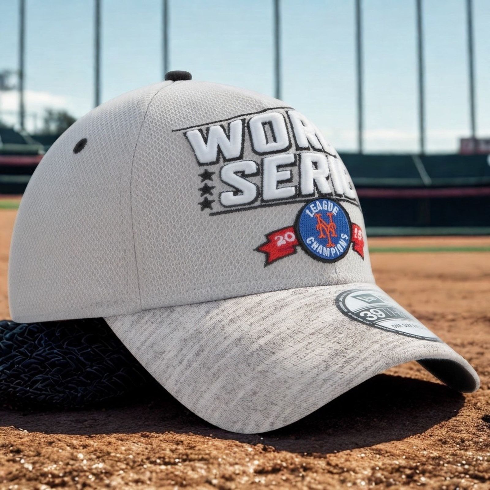 New Era New York Mets '15 NL Champions Flex Hat World Series New Era Size ONE SIZE - 11 Thumbnail