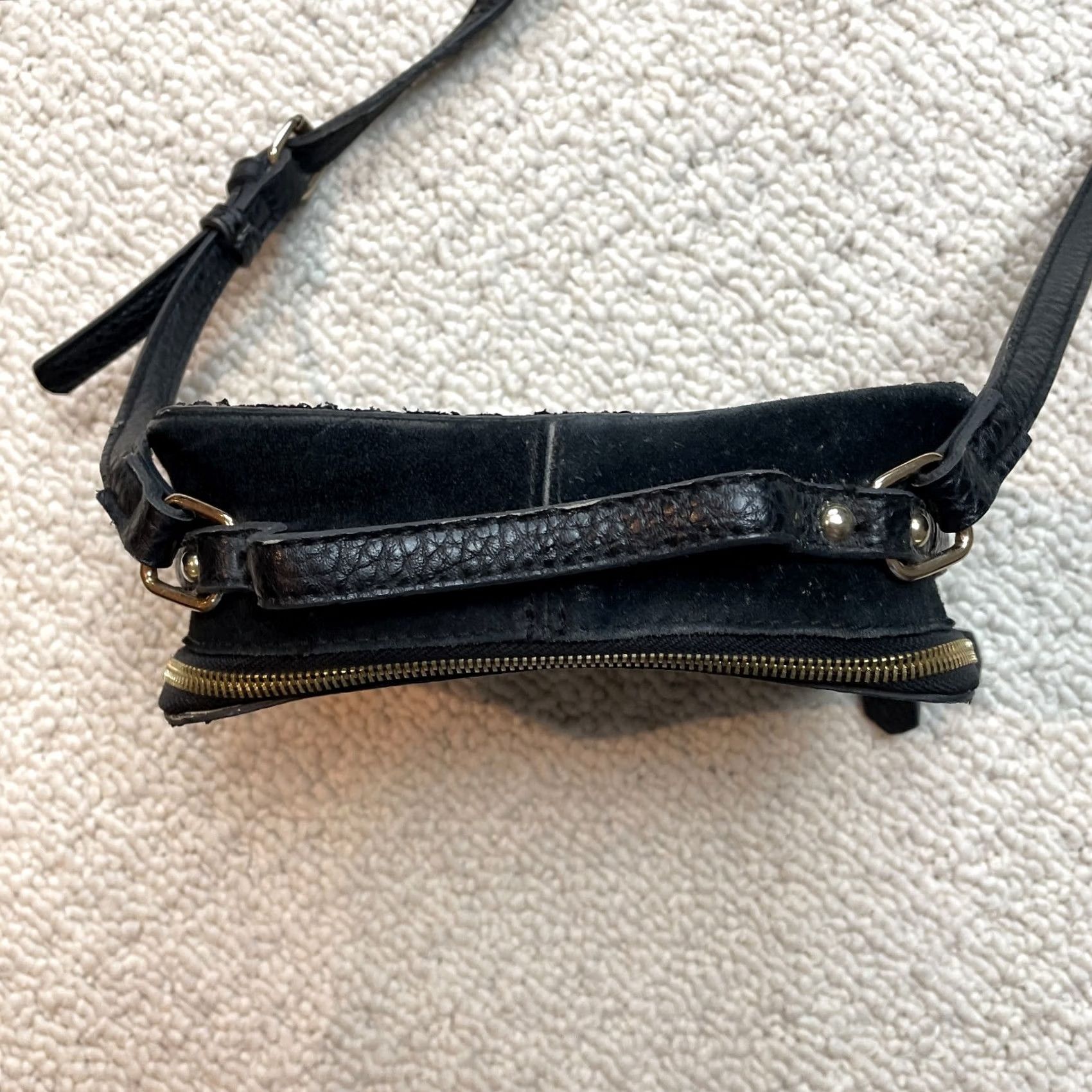 Vintage Street Level Clutch Bag Black PU Leather Shoulder Strap Zip Small Handbag Womens Purse Size ONE SIZE - 6 Thumbnail