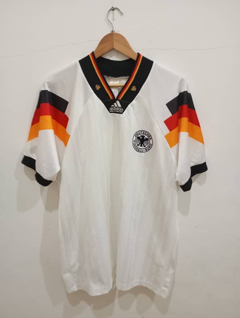 Adidas Vintage 90s Germany Adidas Equipment Jersey (L) Size US XL / EU 56 / 4 - 1 Thumbnail