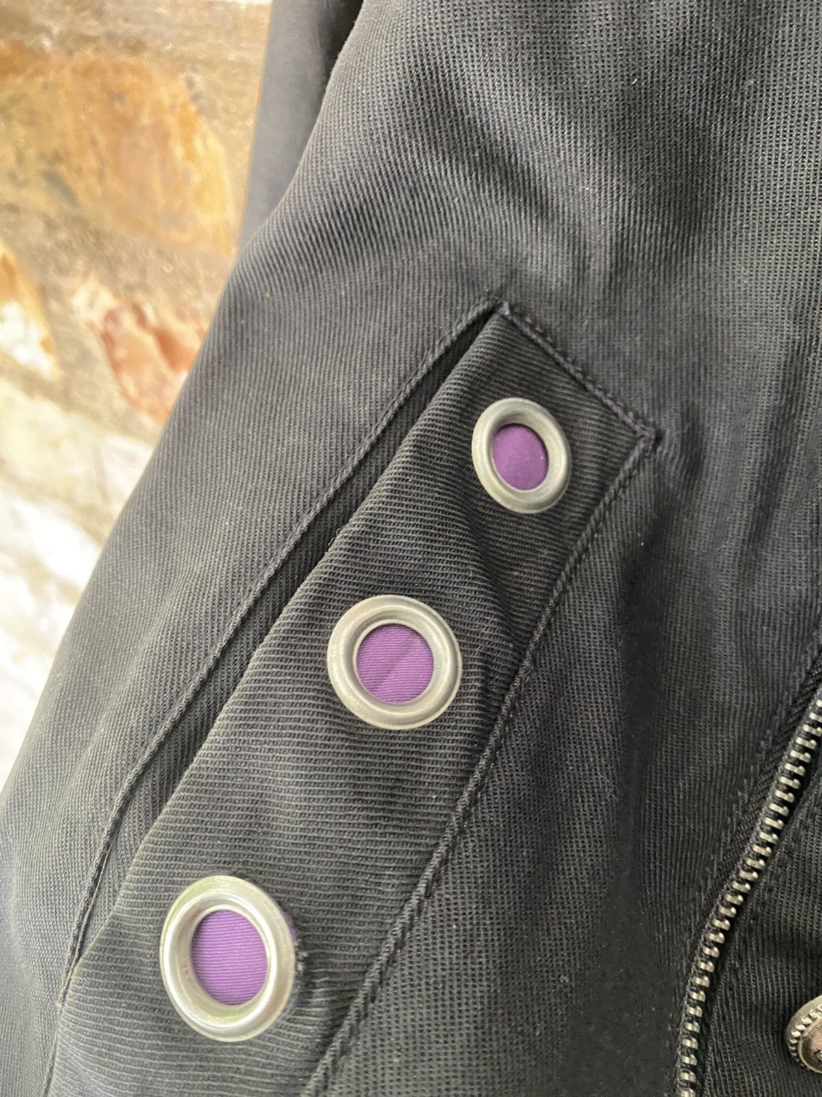Japanese Brand ALGONQUINS Japan punk and gothic “0” ring Zipper Jacket Size S / US 4 / IT 40 - 8 Thumbnail