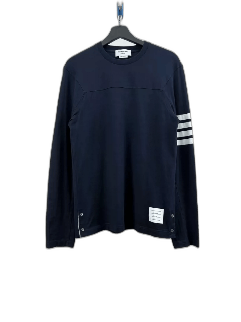 Thom Browne Thom Browne Deep Blue Long Sleeve Shirt Size US M / EU 48-50 / 2 - 1 Thumbnail